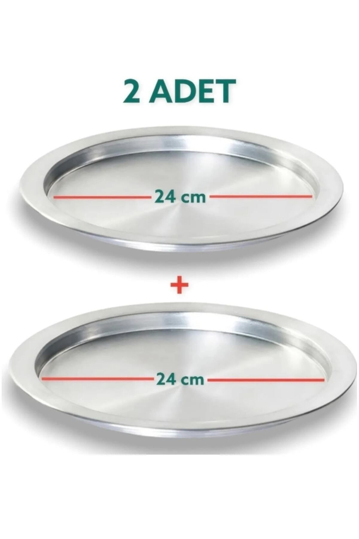 2 adet 30 cm alüminyum künefe ve kadayıf tabağı & tepsisi