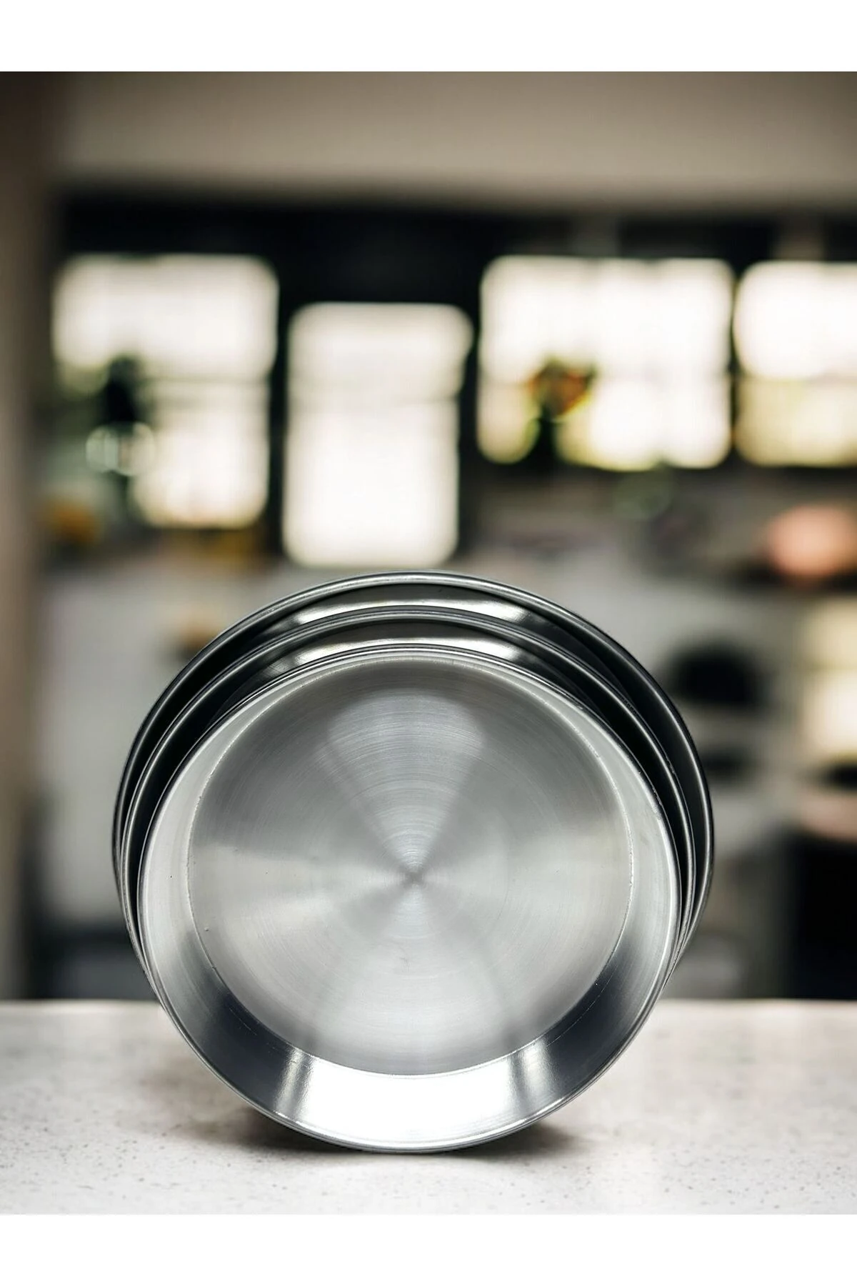 Paslanmaz Çelik 3'lü Fırın Tepsisi