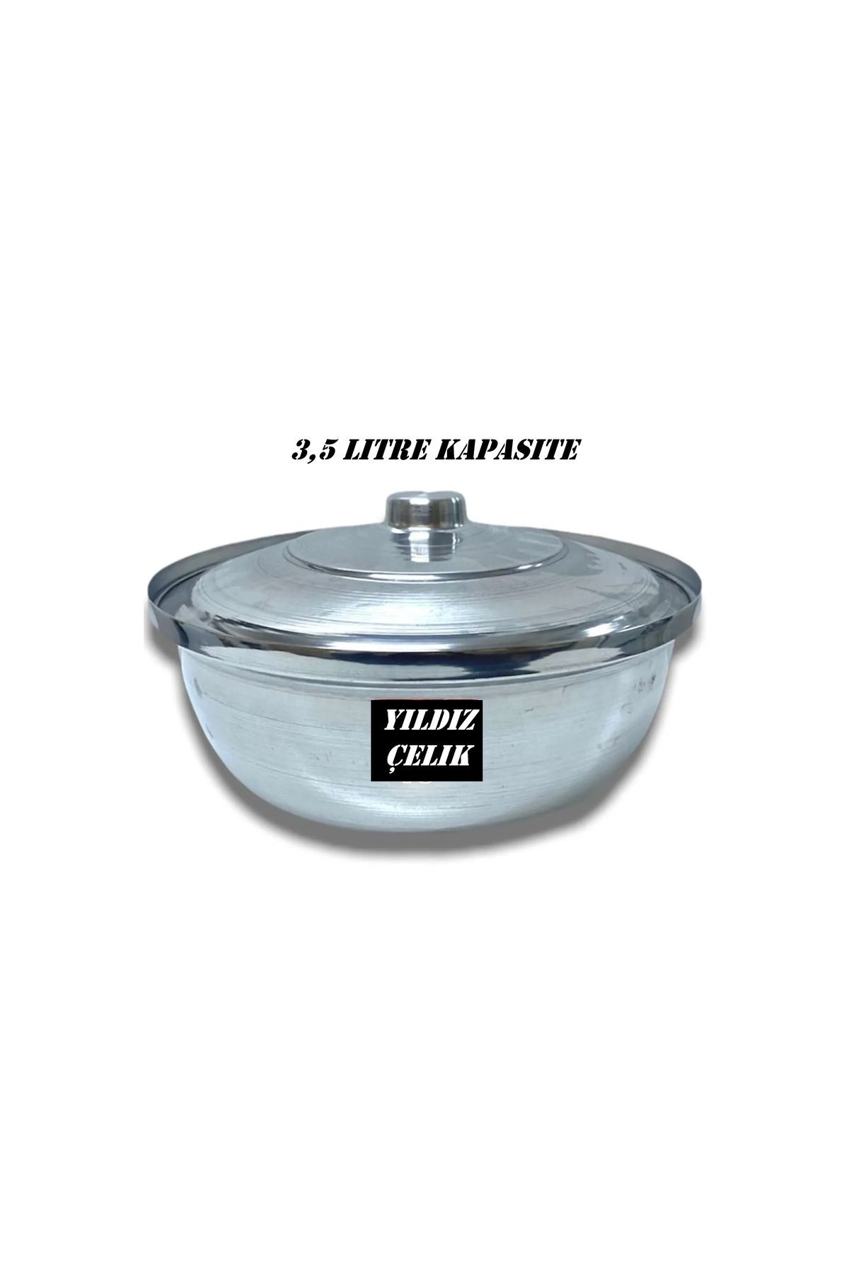 Alüminyum Salça Aşure Kavurma Sos Helvane Tenceresi 24 cm 3,5 litre