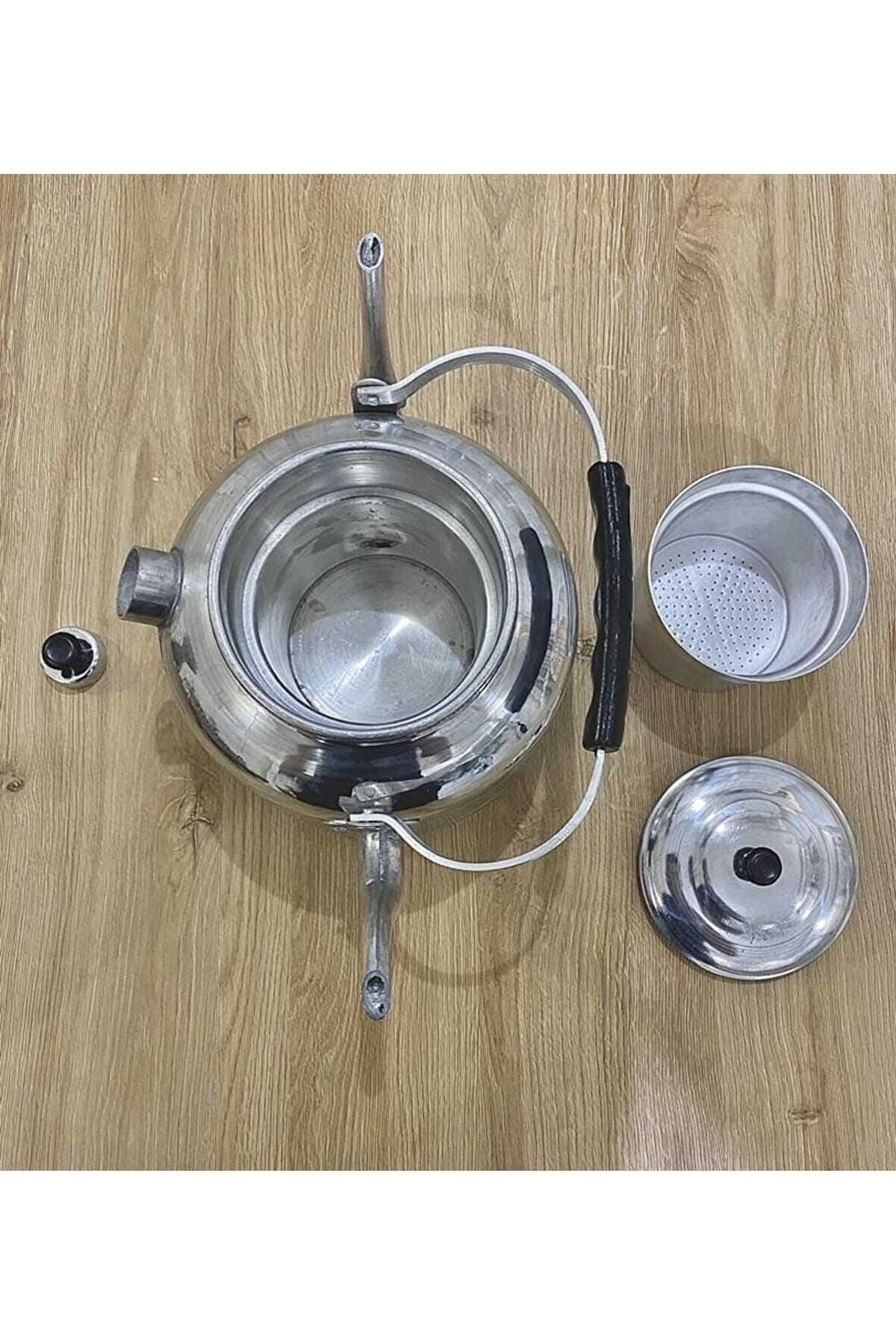 Çift Taraflı Alümünyum Çaydanlık, Osmanlı Muhabbet Çaydanlığı 5 Litre