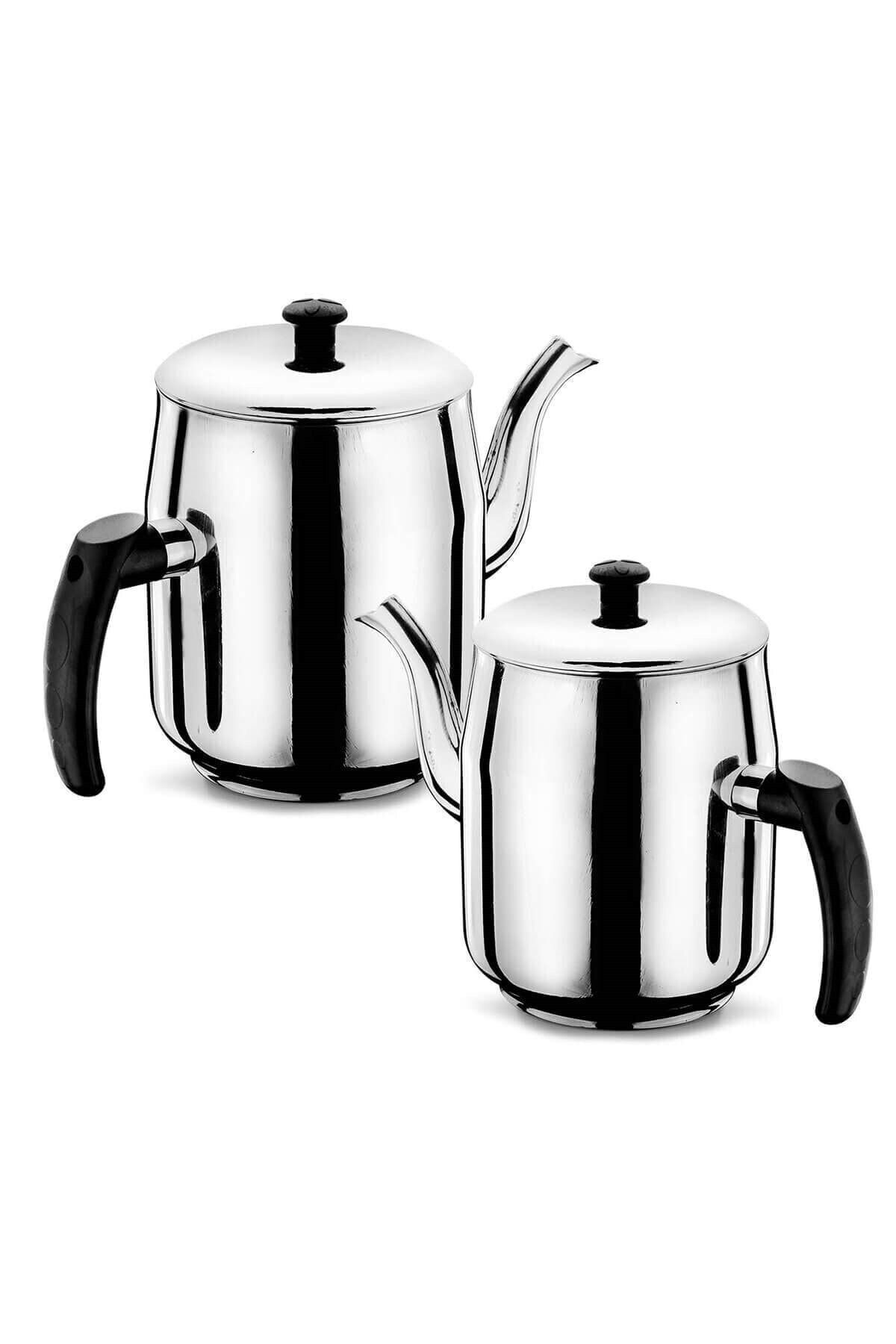 Kahveci Demlik 2 Litre Bakalit Kulp Siyah