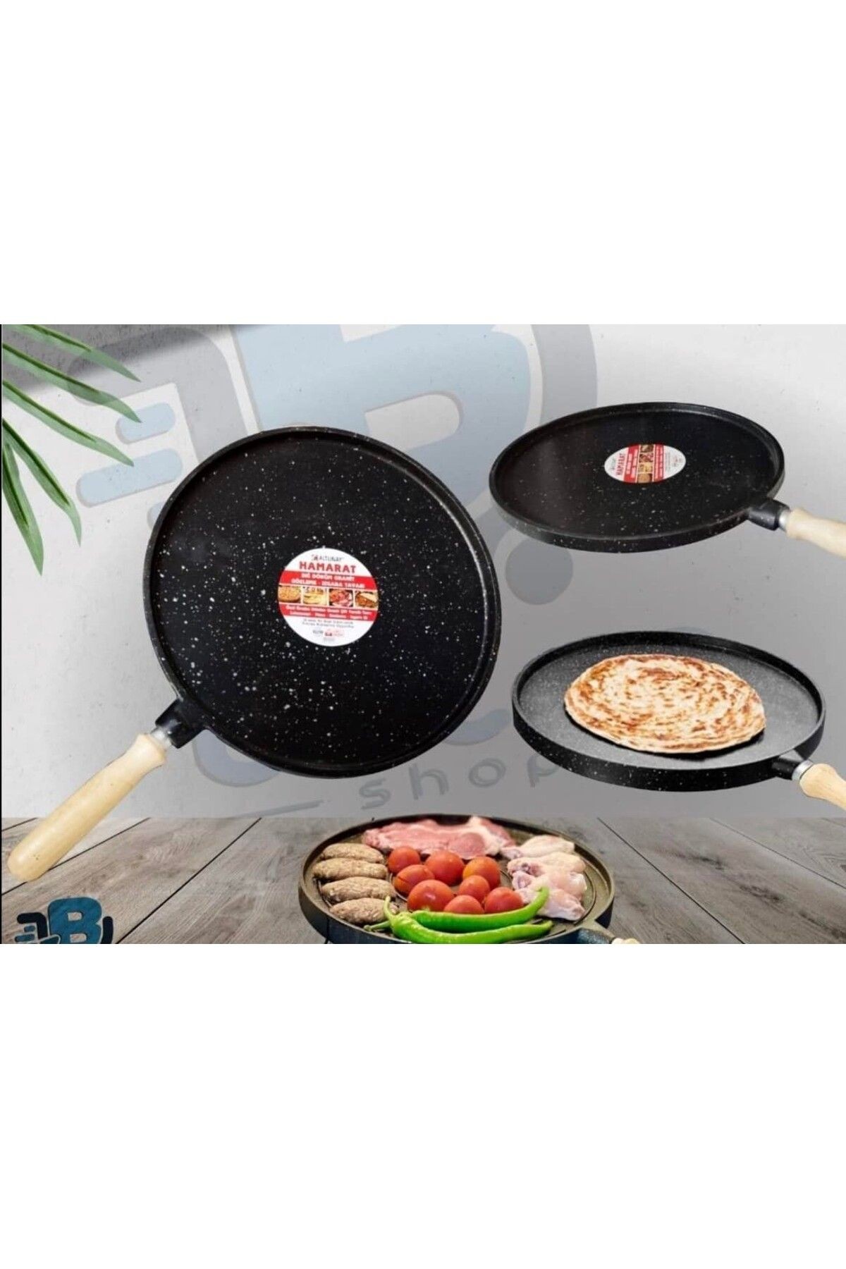 Hamarat Döküm 36 Cm Gözleme Pizza Krep Tavası
