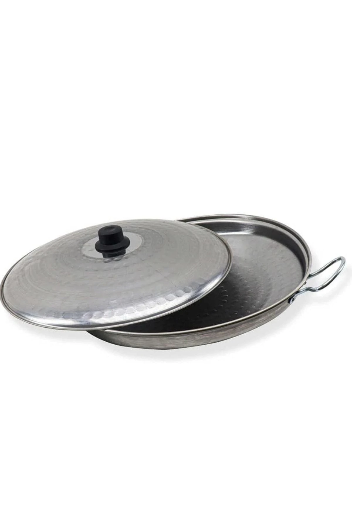 Krom kapaklı kavurma sacı 30 cm