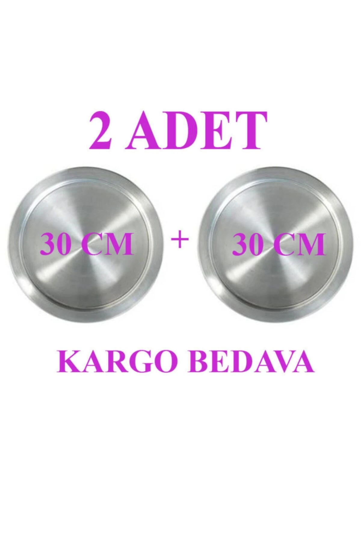 2 Adet 30 Cm Künefe Kadayıf Tabağı Tepsisi -taban 24 Cm- (kargo Bedava