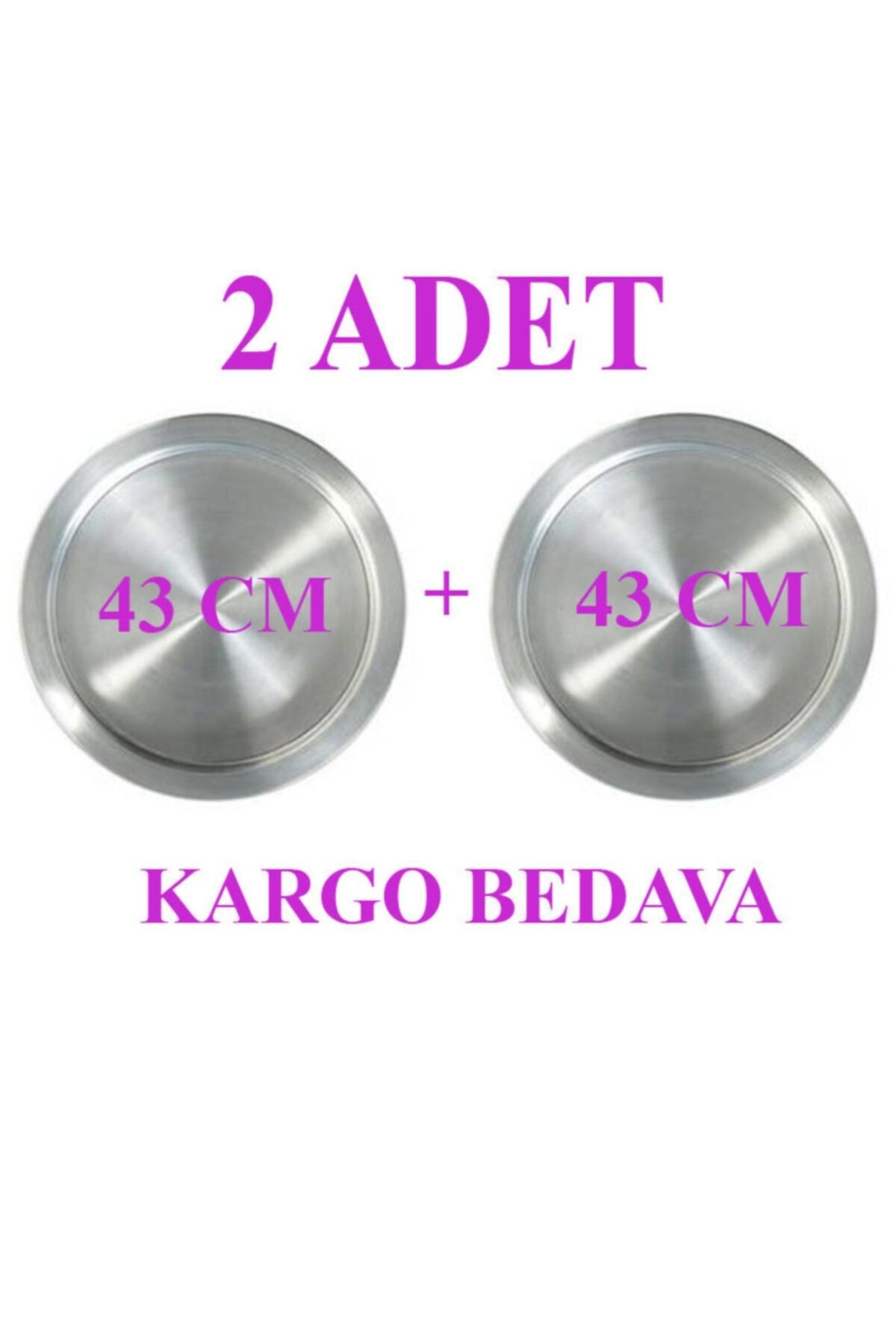 2 Adet 43 Cm Künefe Kadayıf Tabağı Tepsisi Geniş Ailelere Özel 1 Adet Tepsi &#61; &#43;-660 gr