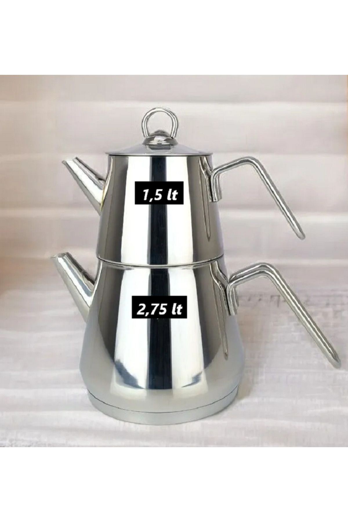 pramit metal kulp aile çaydanlık takımı