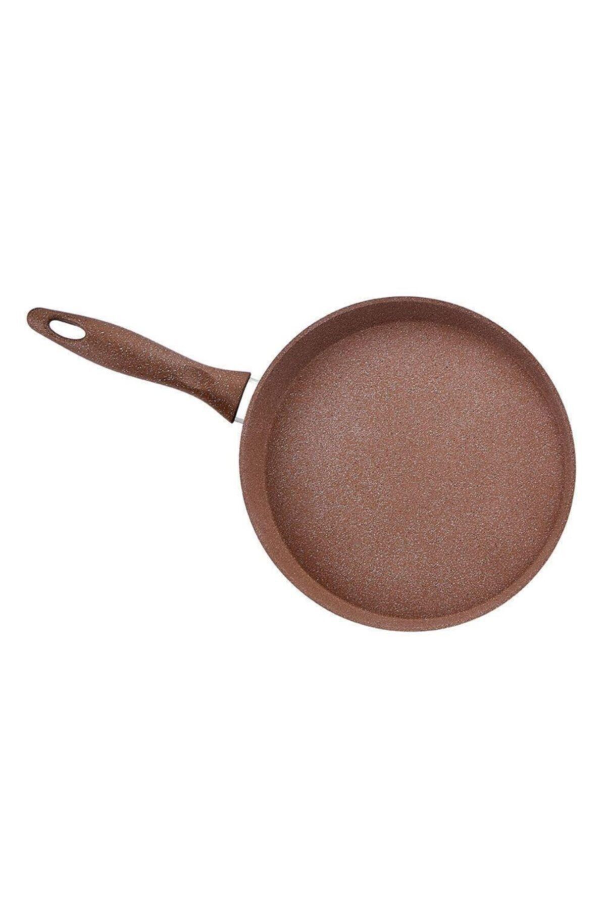 Sf5428gr Granit Line Kahverengi Krep Tavası 28 Cm