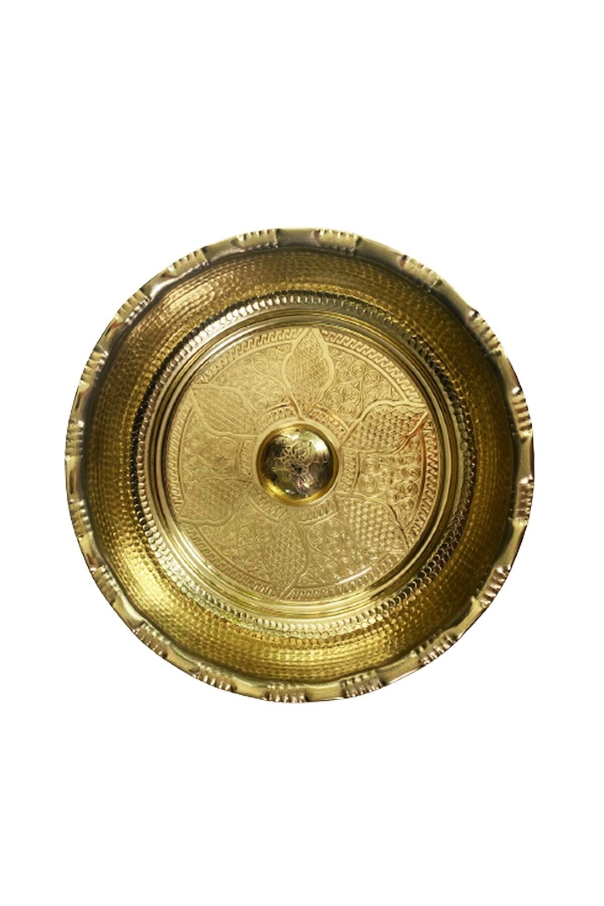 Metal Sarı Bakır Hamam Tası Çap 20cm Derinlik 5cm Sarı 1