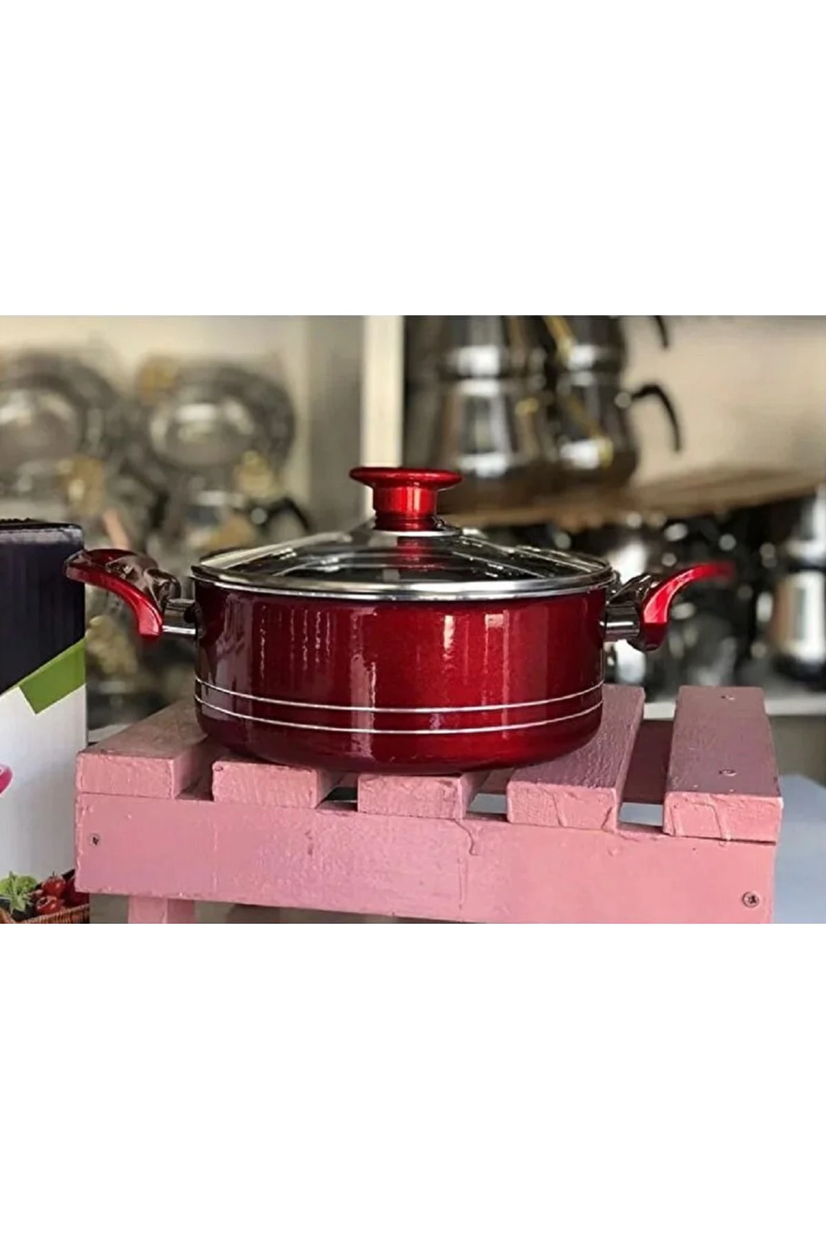 Evinda 32 cm teflon derin tencere