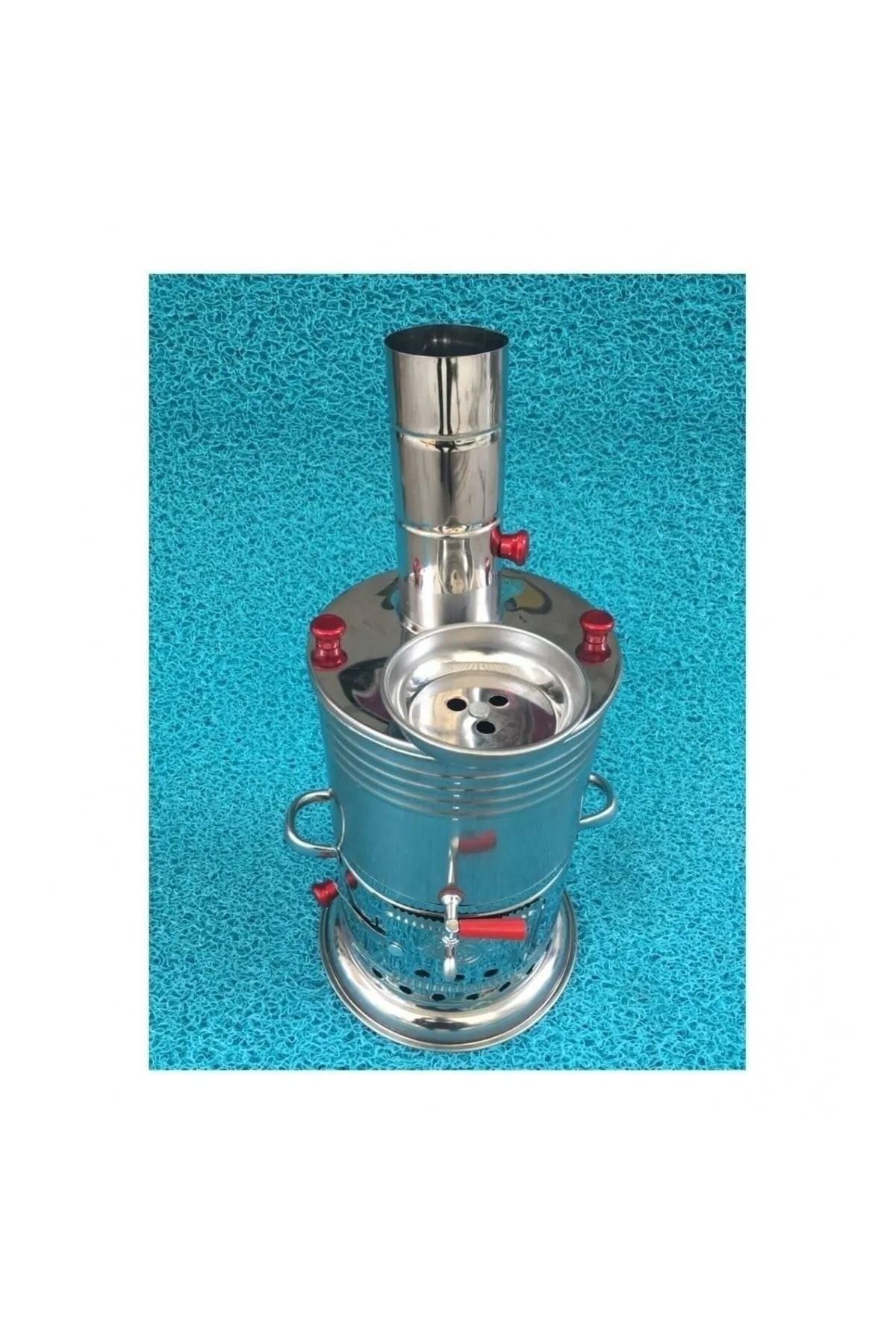 Paslanmaz Krom Tek Musluklu Semaver 5 Litre