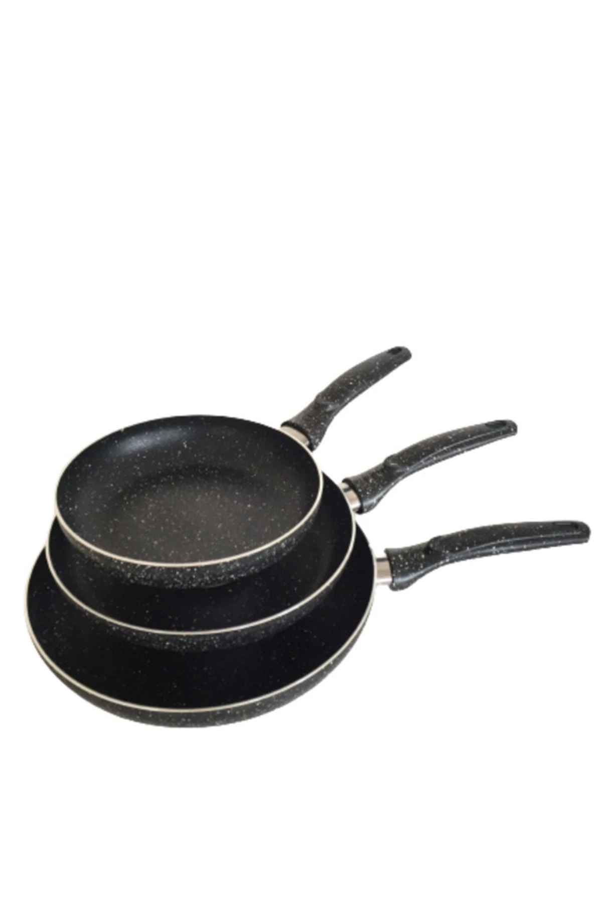 Kalitesi Kartef 18-22-26 Cm 2.2 Mm Kalınlıkta Tava Seti