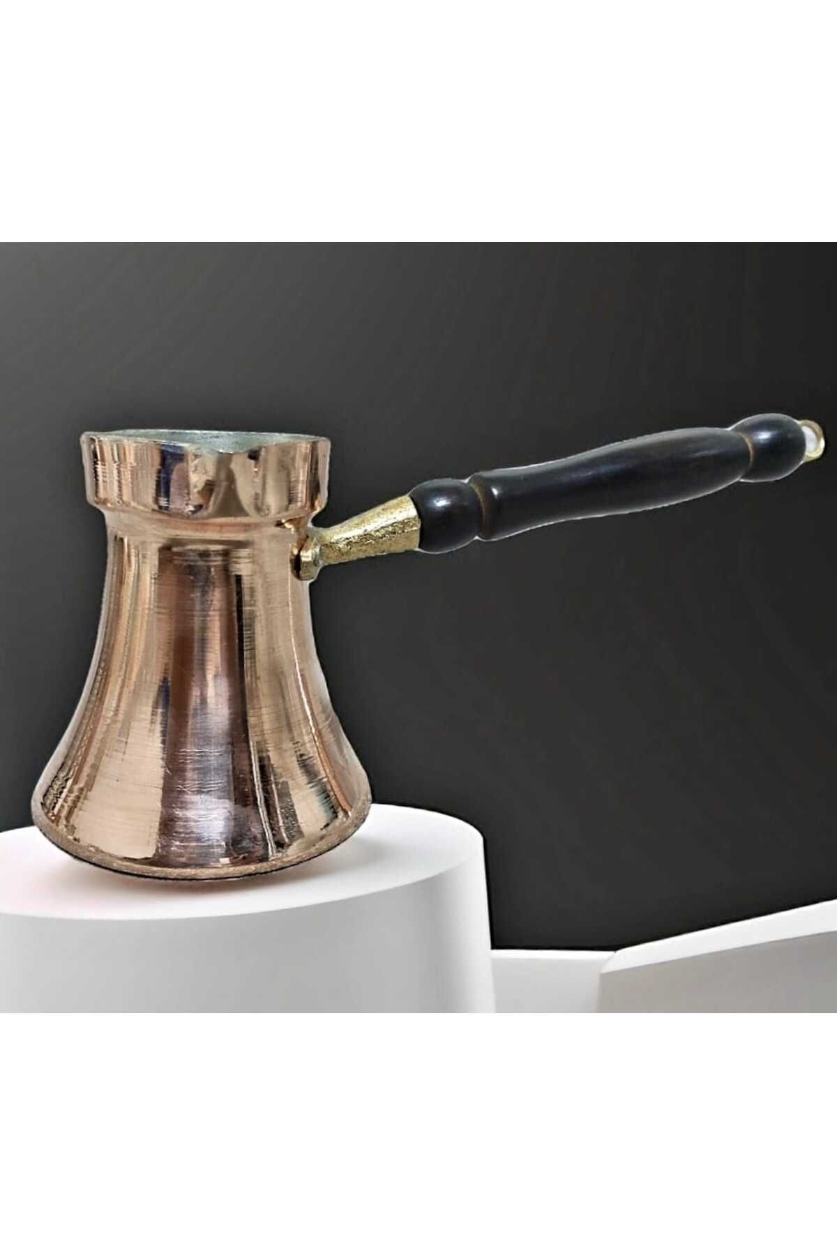 Bakır düz model 1 mm 6 kişilik cezve
