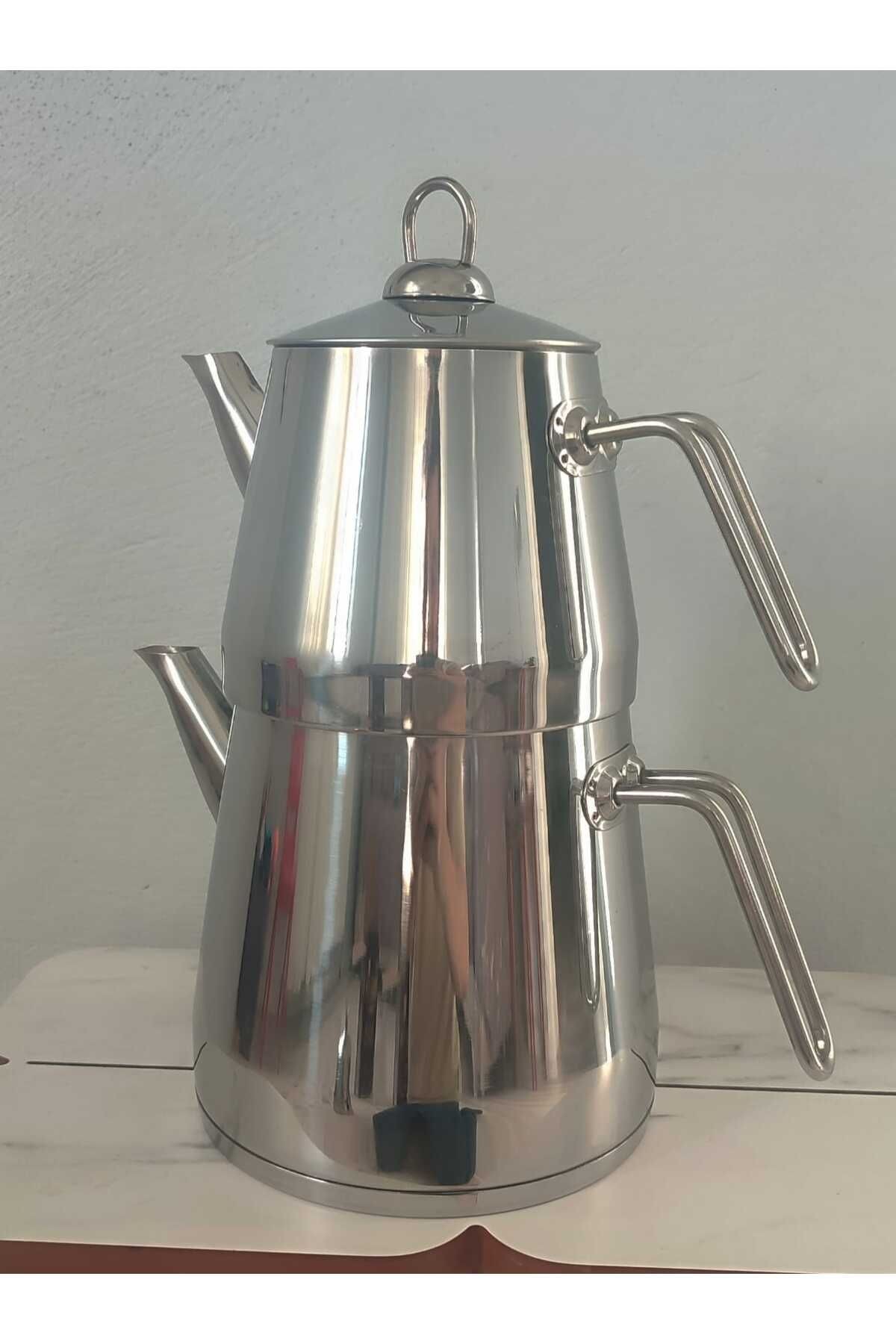 pramit metal kulp aile çaydanlık takımı