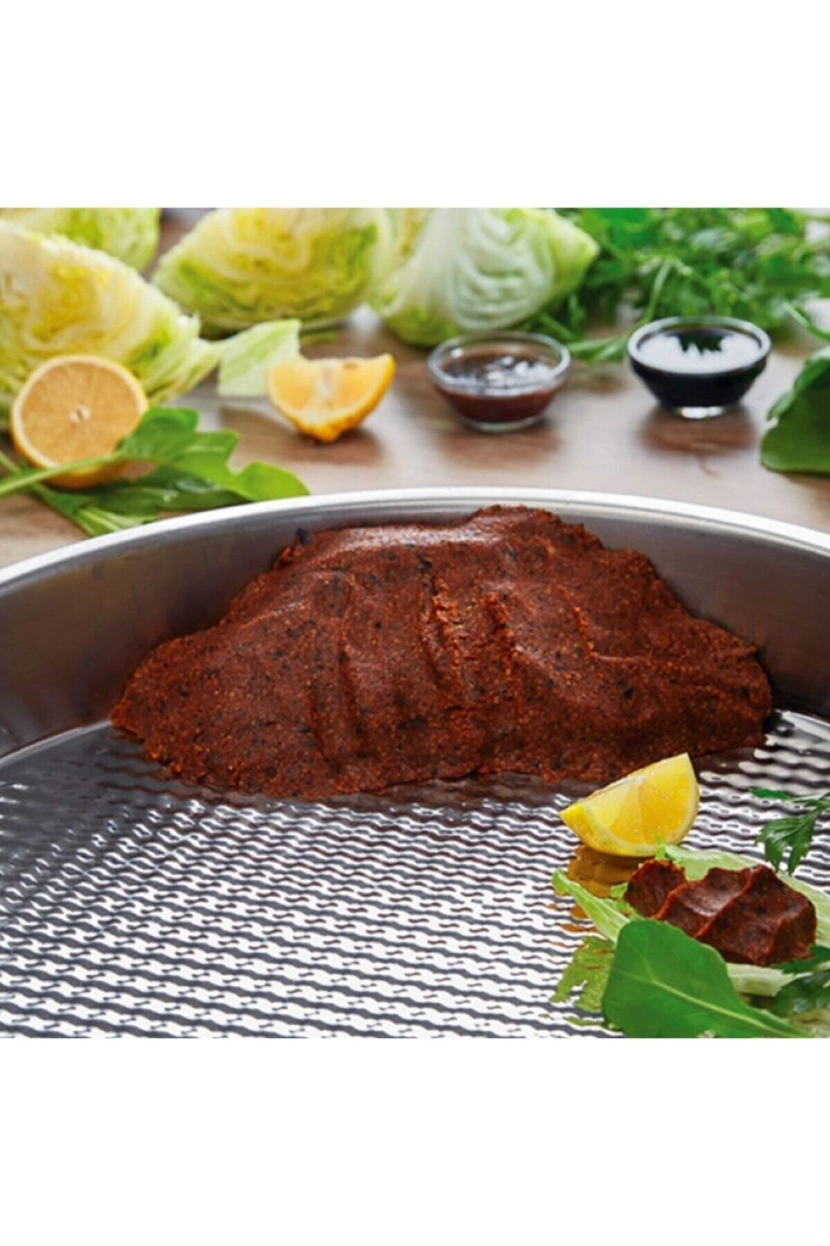 Paslanmaz Çelik Çiğköfte Leğeni 45 Cm (BÜYÜK BOY)