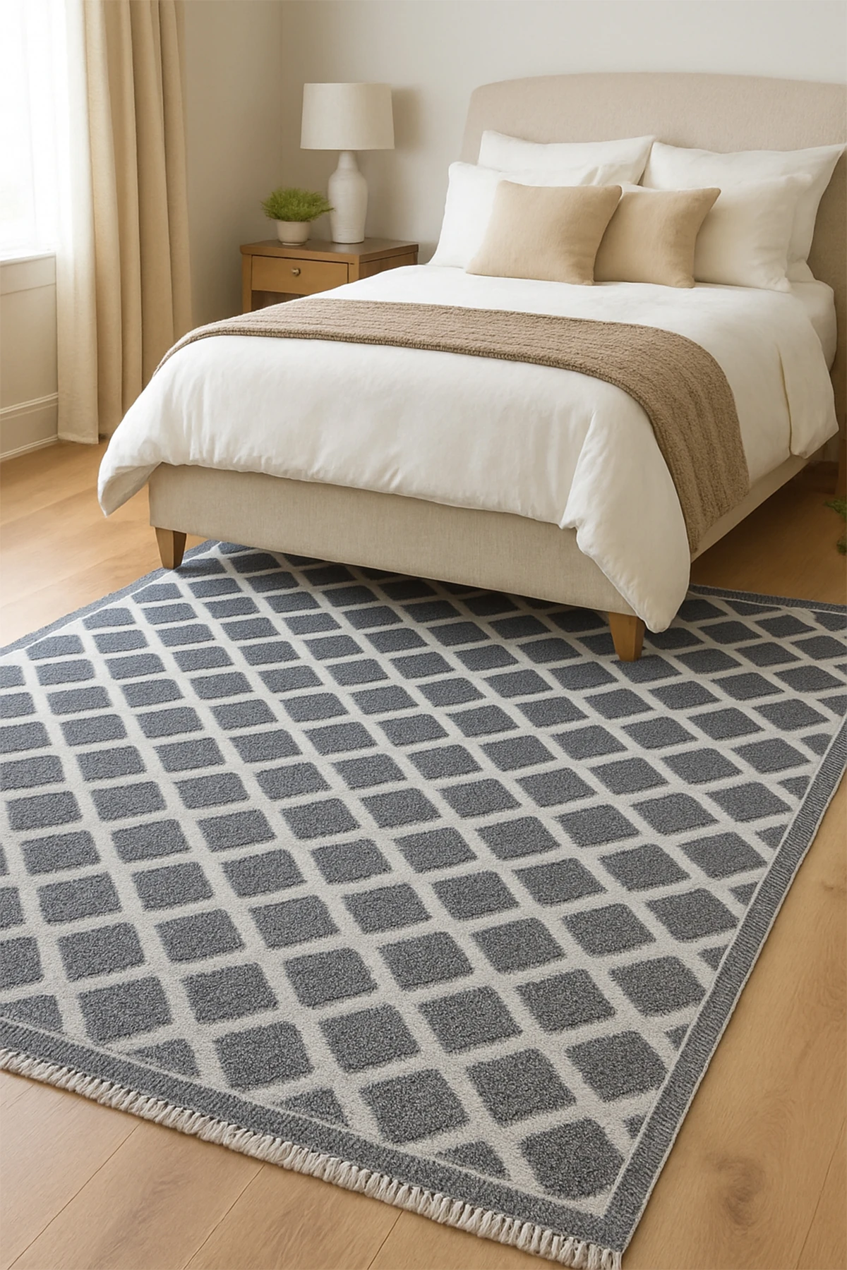 Velino 7508 Antrasit - Salon, Koridor (Yolluk), Mutfak, Antre, Yatak ve Oturma Odası Halısı