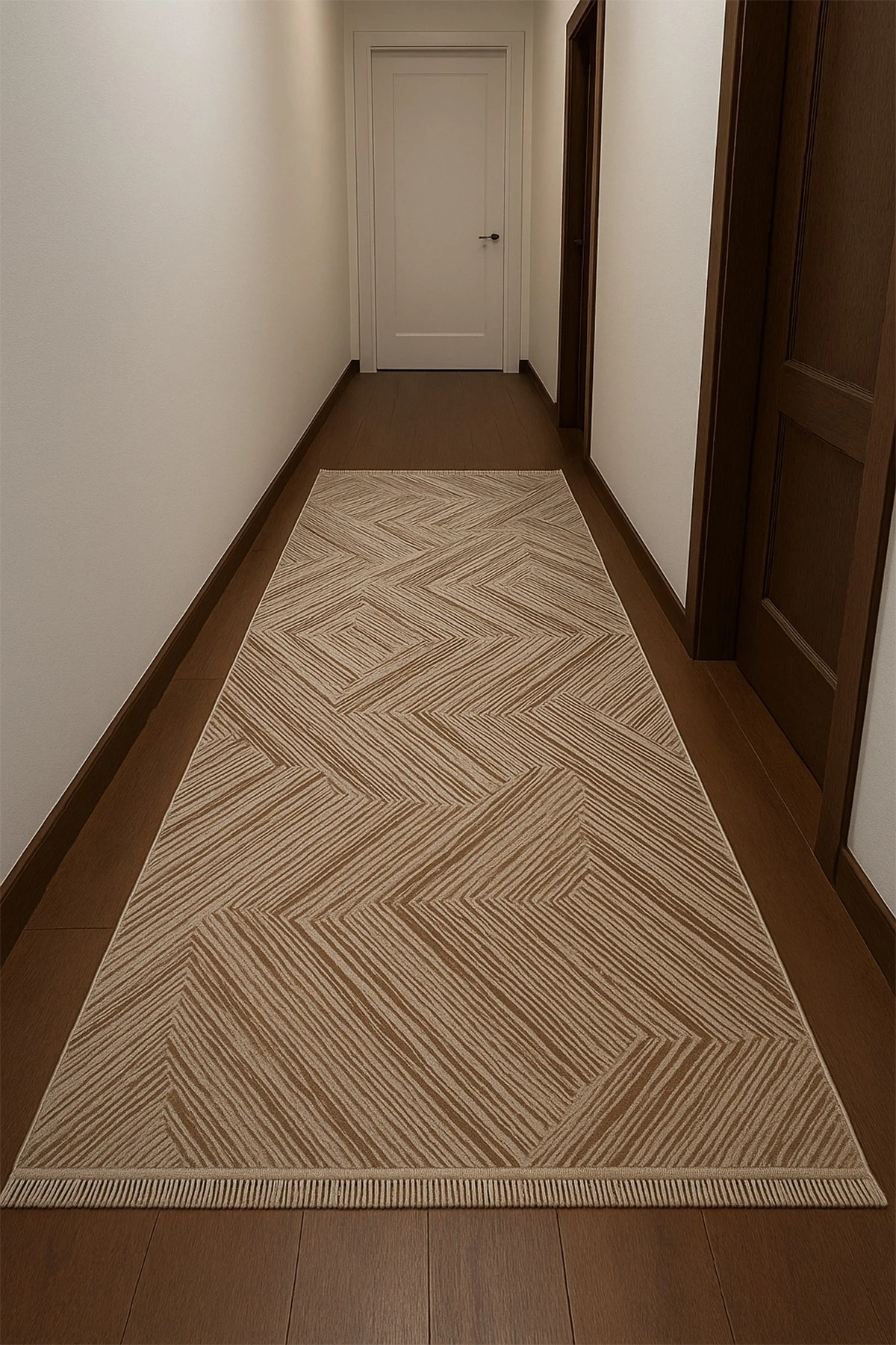 Mirvari 4093 Bej - Salon, Koridor (Yolluk), Mutfak, Antre, Yatak ve Oturma Odası Halısı