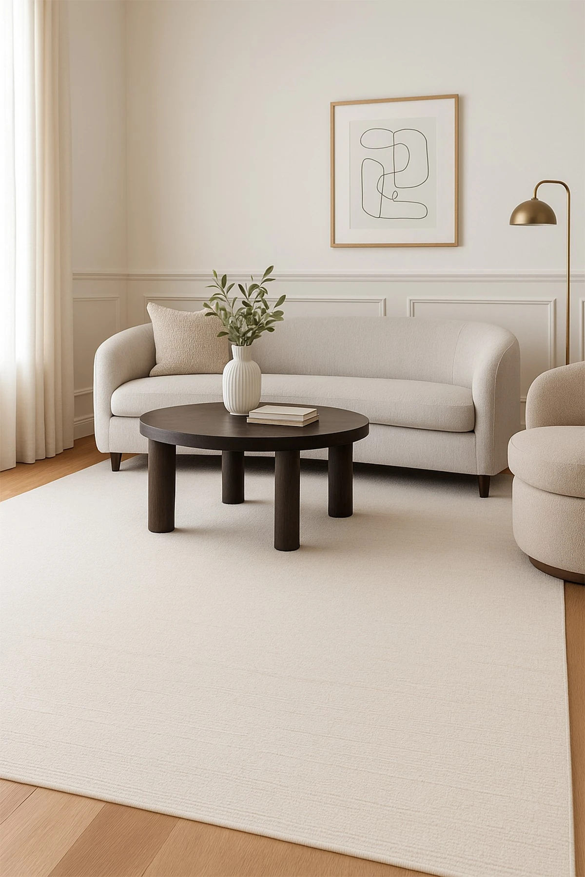 Labidu LBD 19 Krem - Salon, Koridor (Yolluk), Mutfak, Antre, Yatak ve Oturma Odası Halısı