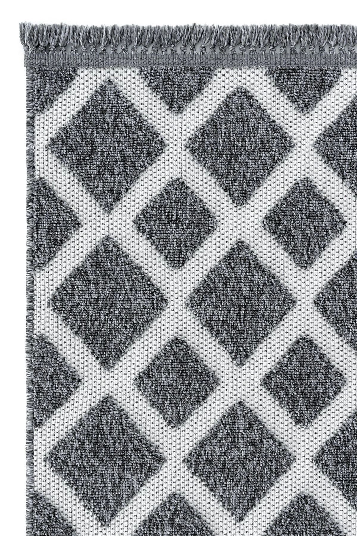 Velino 7508 Antrasit - Salon, Koridor (Yolluk), Mutfak, Antre, Yatak ve Oturma Odası Halısı