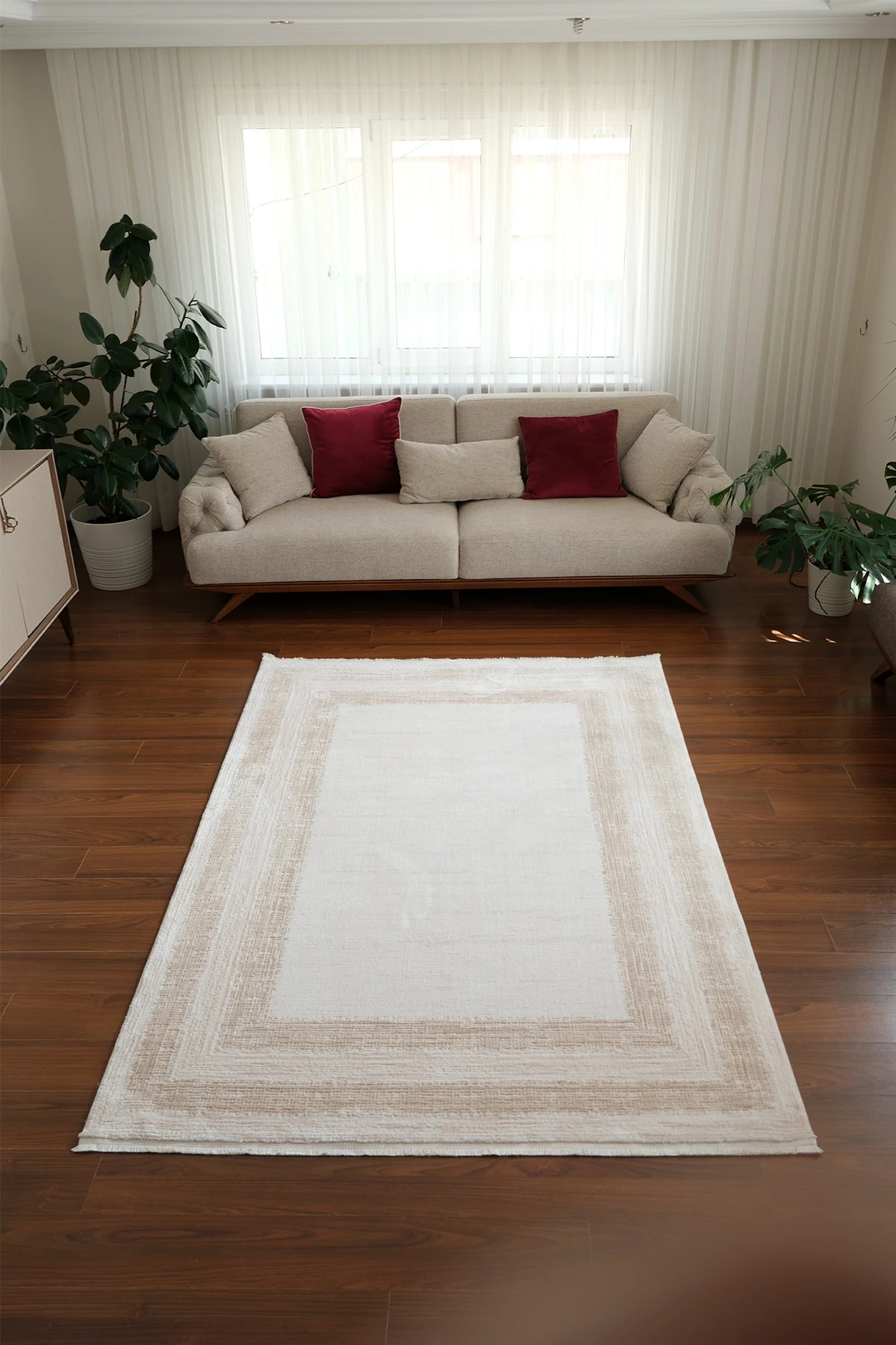 Leo 1203 Bej - Salon, Koridor (Yolluk), Mutfak, Antre, Yatak ve Oturma Odası Halısı