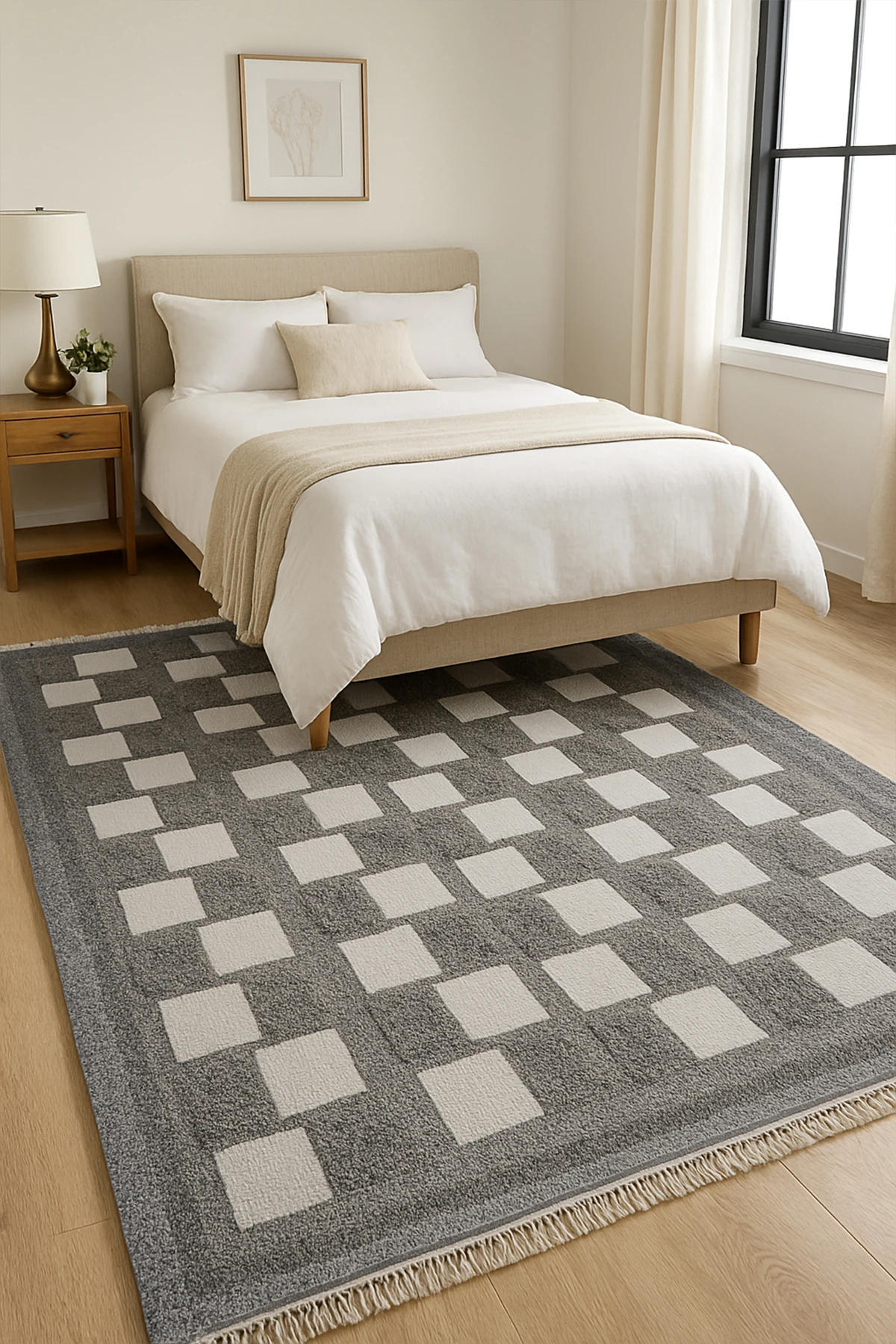 Velino 7513 Antrasit - Salon, Koridor (Yolluk), Mutfak, Antre, Yatak ve Oturma Odası Halısı