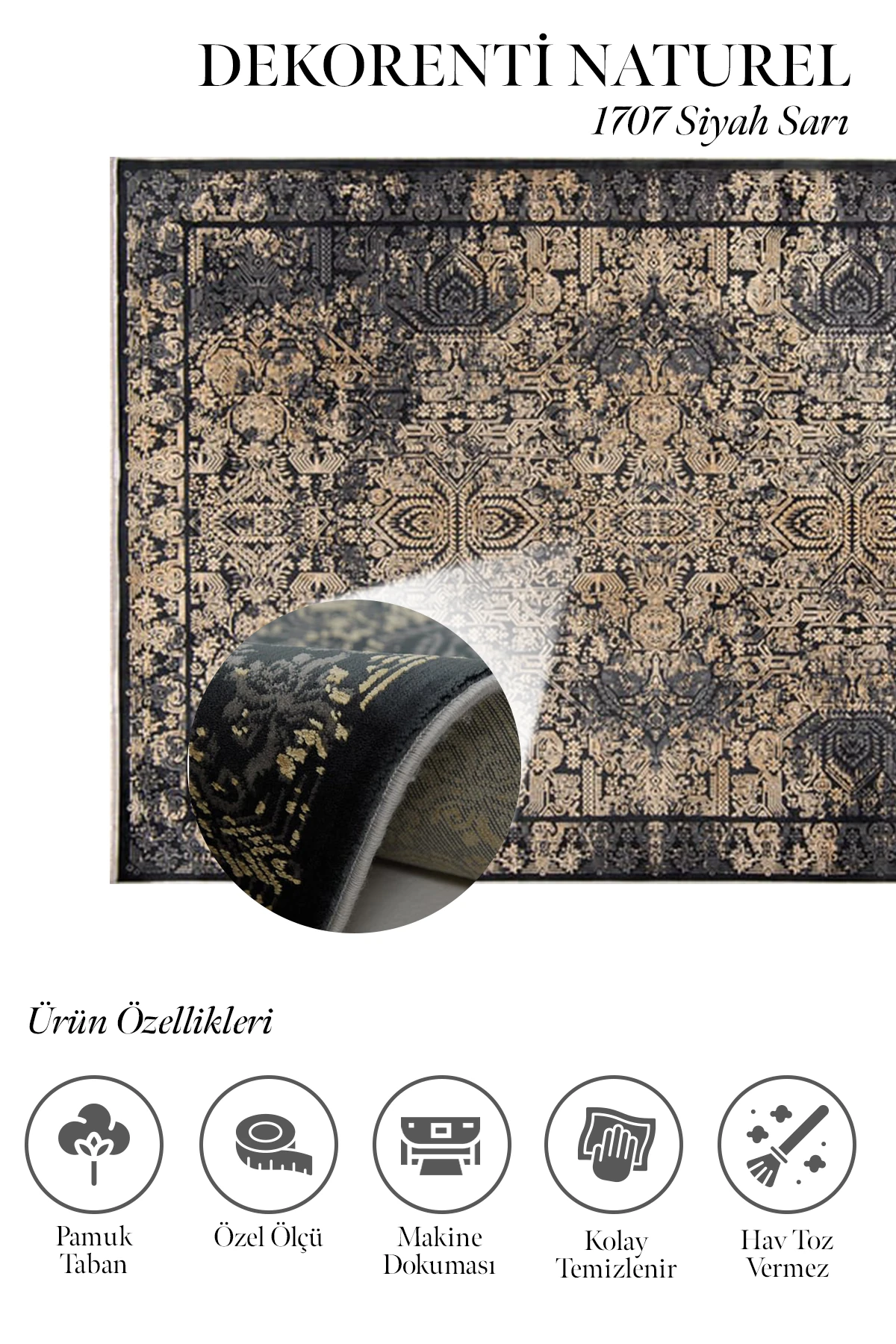 Naturel 1707 Siyah Sarı