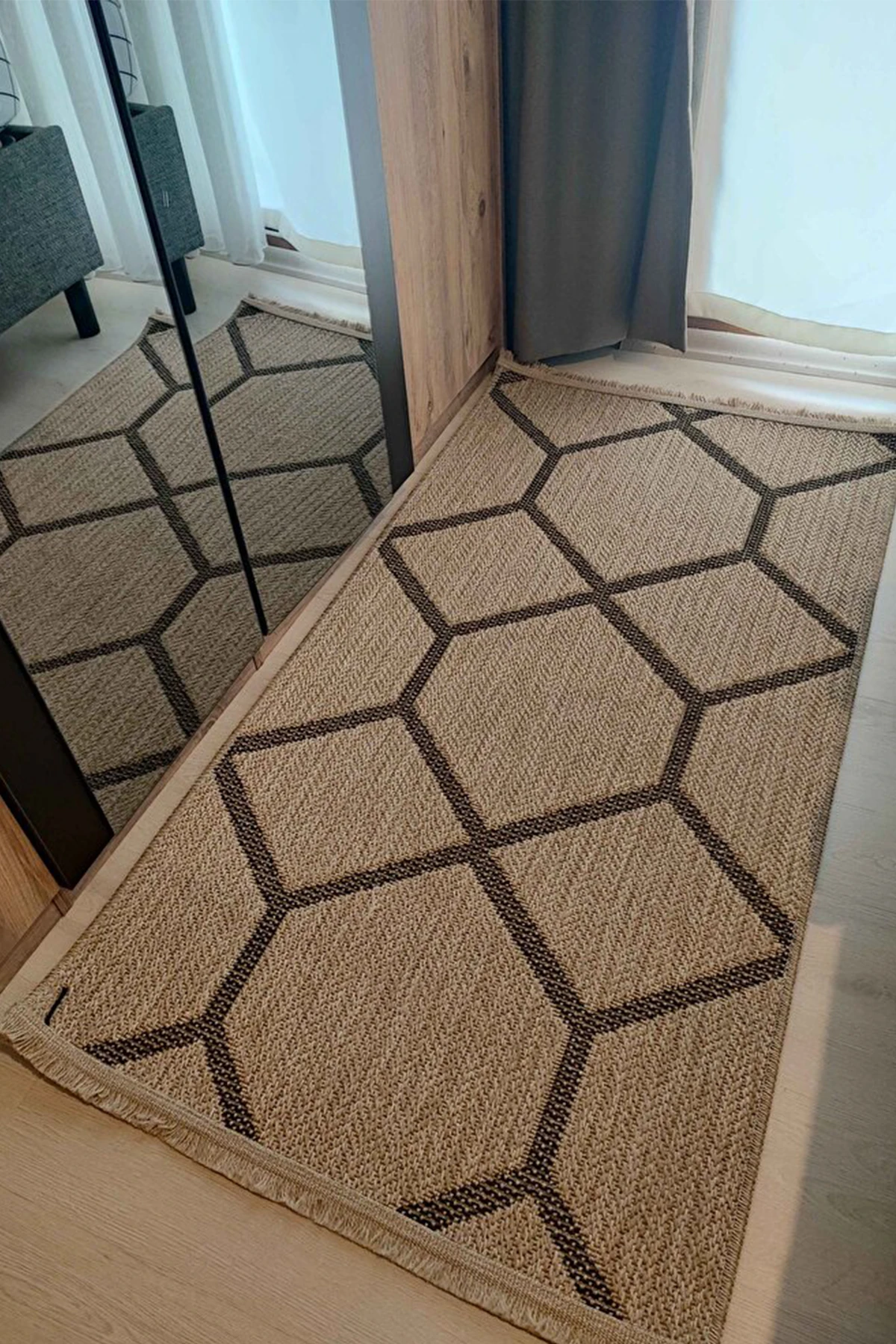 Velino 7506 Bej - Salon, Koridor (Yolluk), Mutfak, Antre, Yatak ve Oturma Odası Halısı