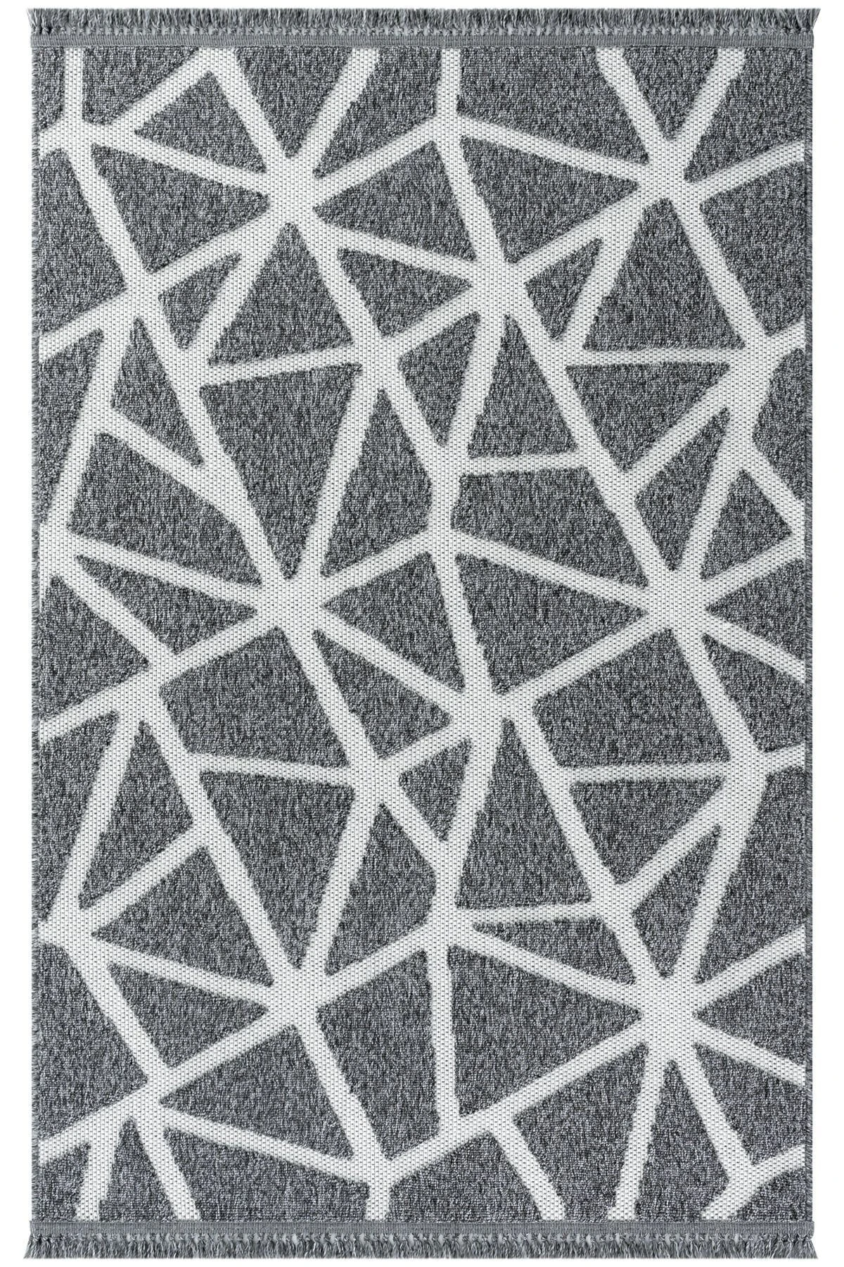 Velino 7504 Antrasit - Salon, Koridor (Yolluk), Mutfak, Antre, Yatak ve Oturma Odası Halısı