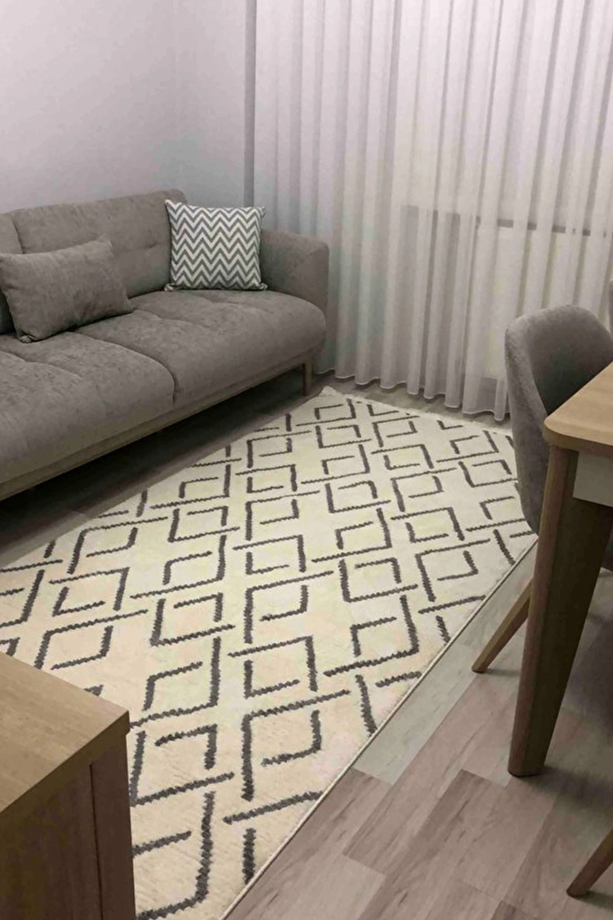 Solvia 3609 Krem - Salon, Koridor (Yolluk), Mutfak, Antre, Yatak ve Oturma Odası Halısı