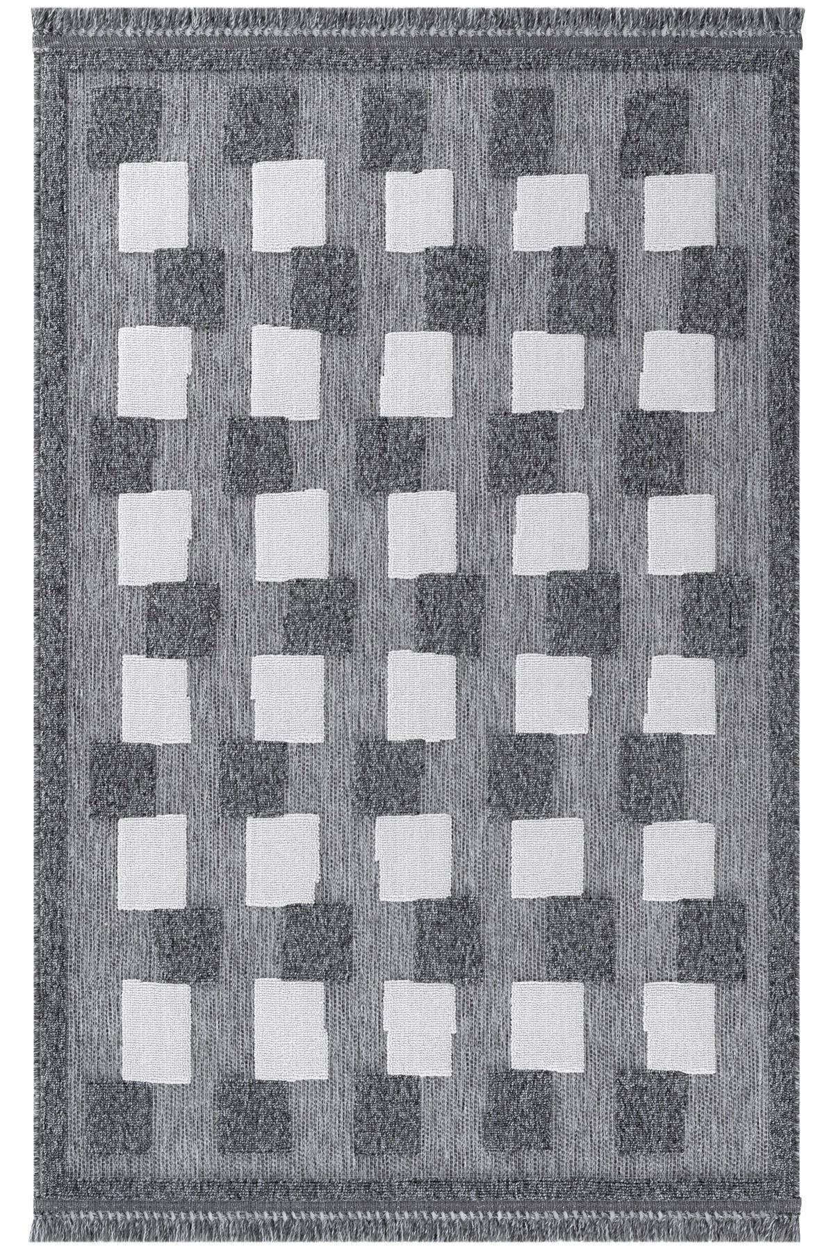 Velino 7513 Antrasit - Salon, Koridor (Yolluk), Mutfak, Antre, Yatak ve Oturma Odası Halısı