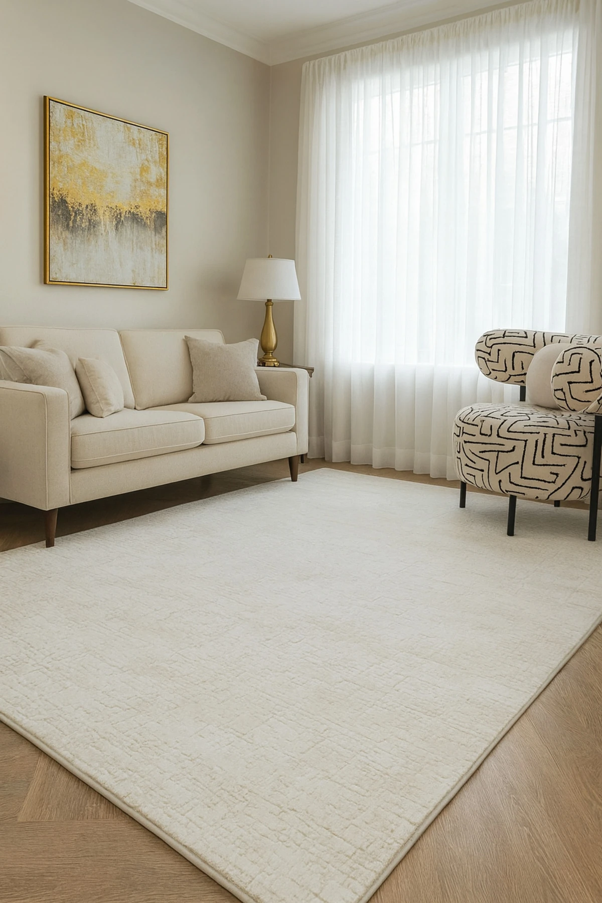 Taiga 8610 Krem - Salon, Koridor (Yolluk), Mutfak, Antre, Yatak ve Oturma Odası Halısı