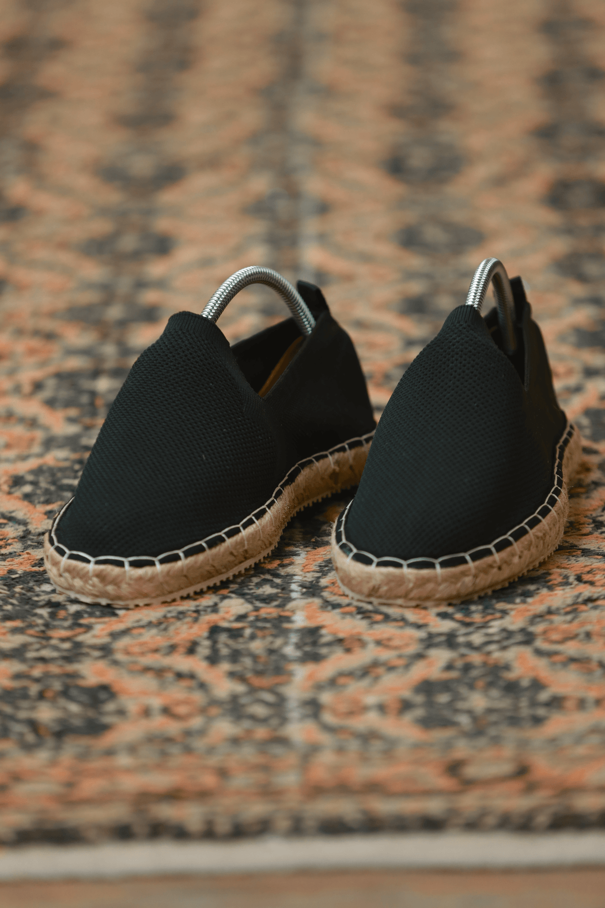 Siyah Jüt Taban Espadril Ayakkabı BG-ME01