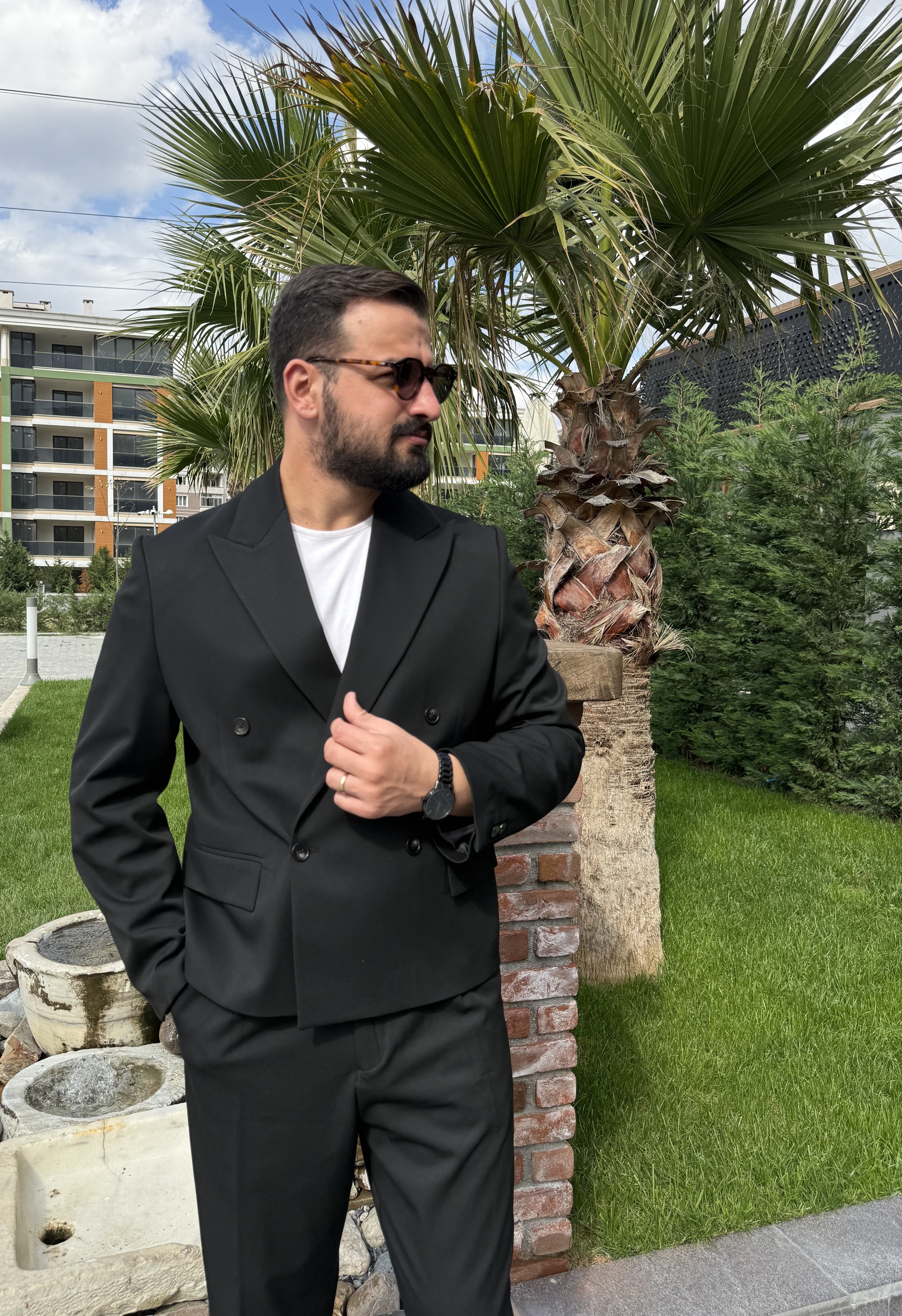 KRUVAZE OVERSİZE SİYAH TAKIM
