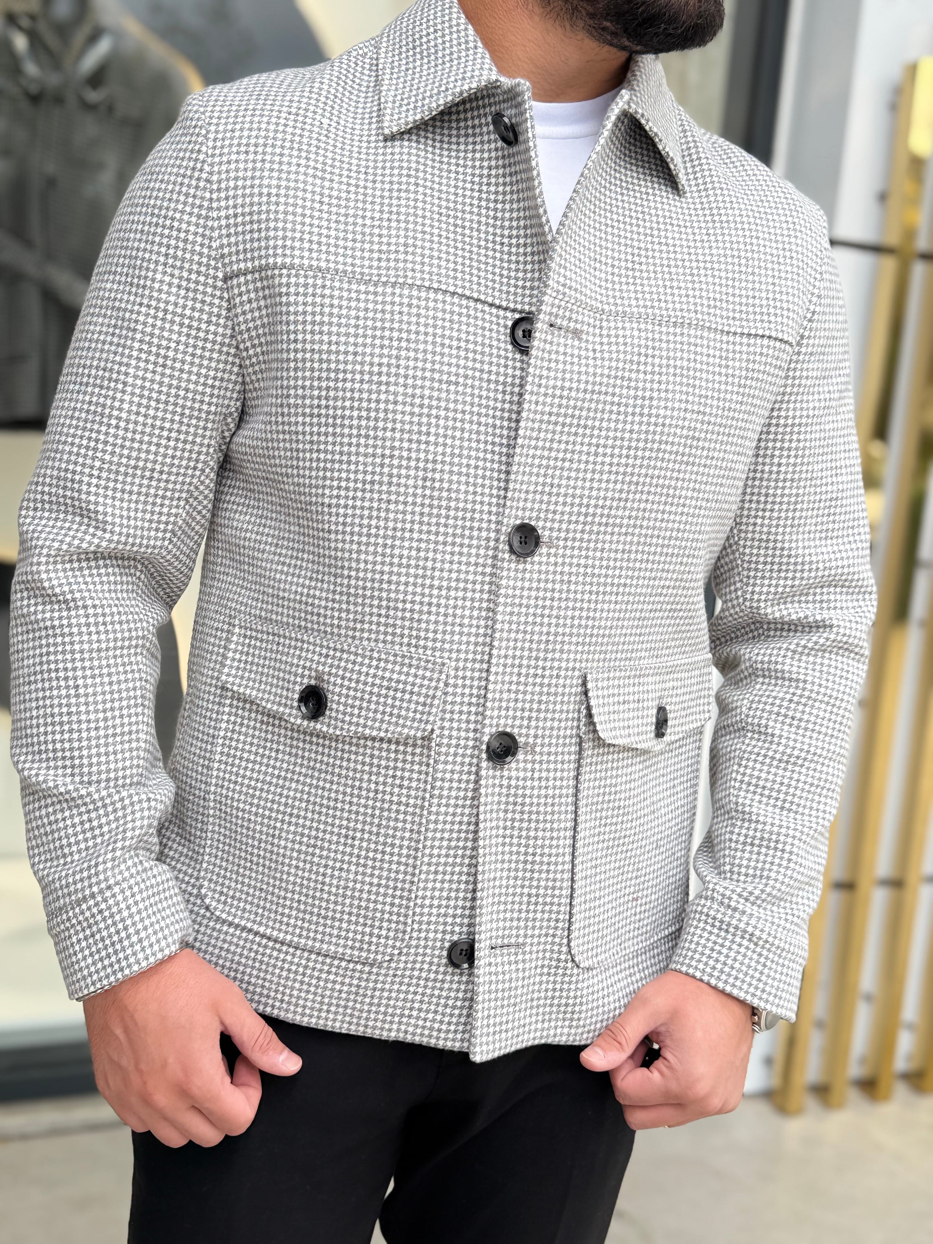 GRİ KAZ AYAPI MODEL KAŞE KABAN