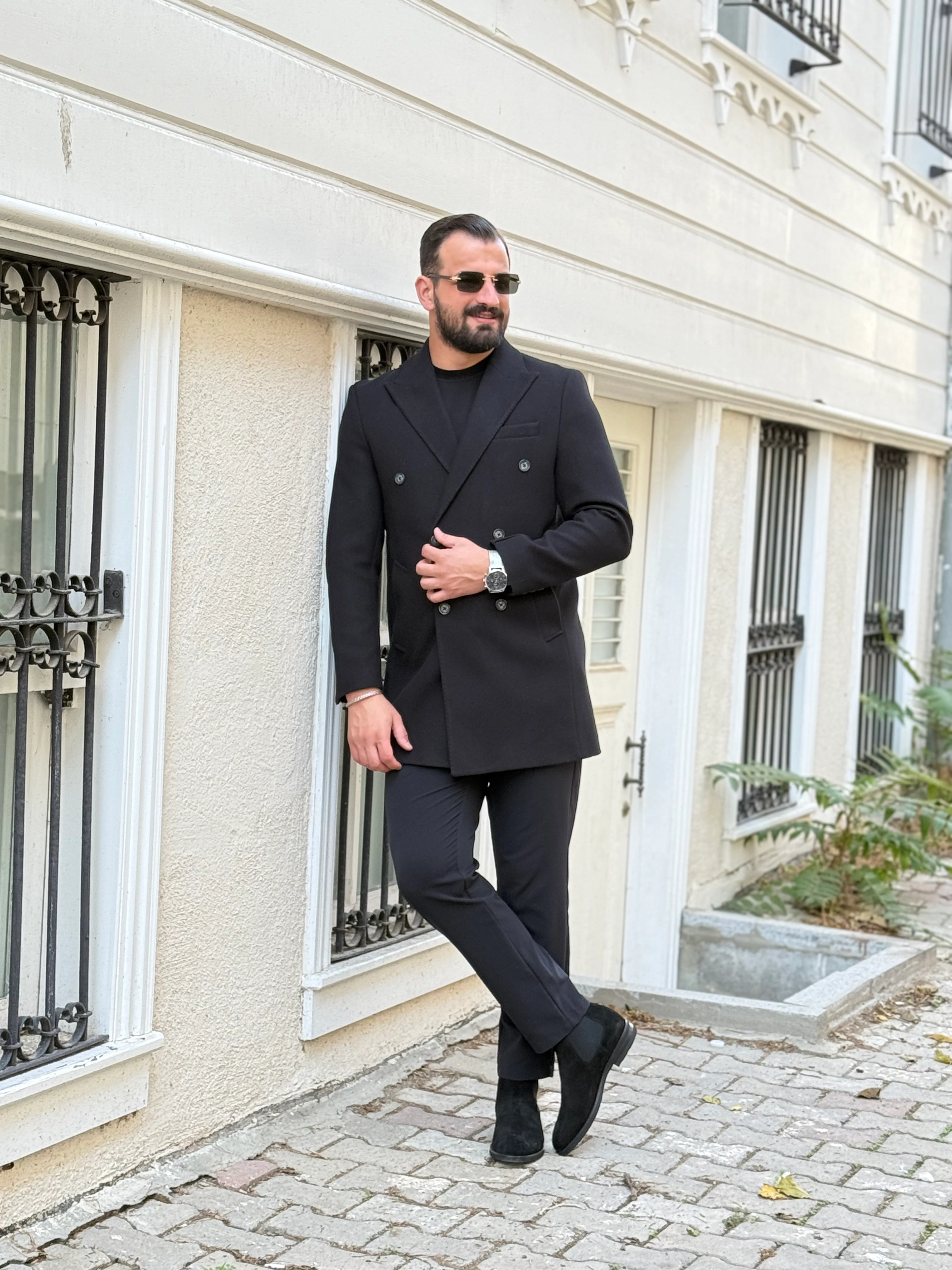 SİYAH KRUVAZE KAŞE KABAN