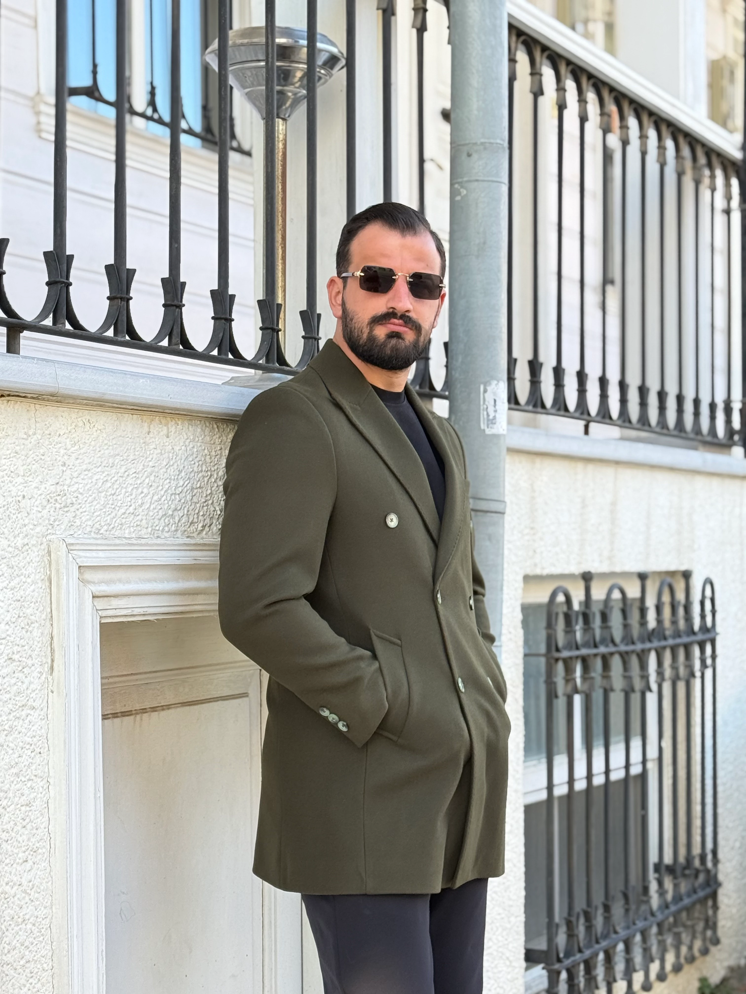 YEŞİL KRUVAZE KAŞE KABAN