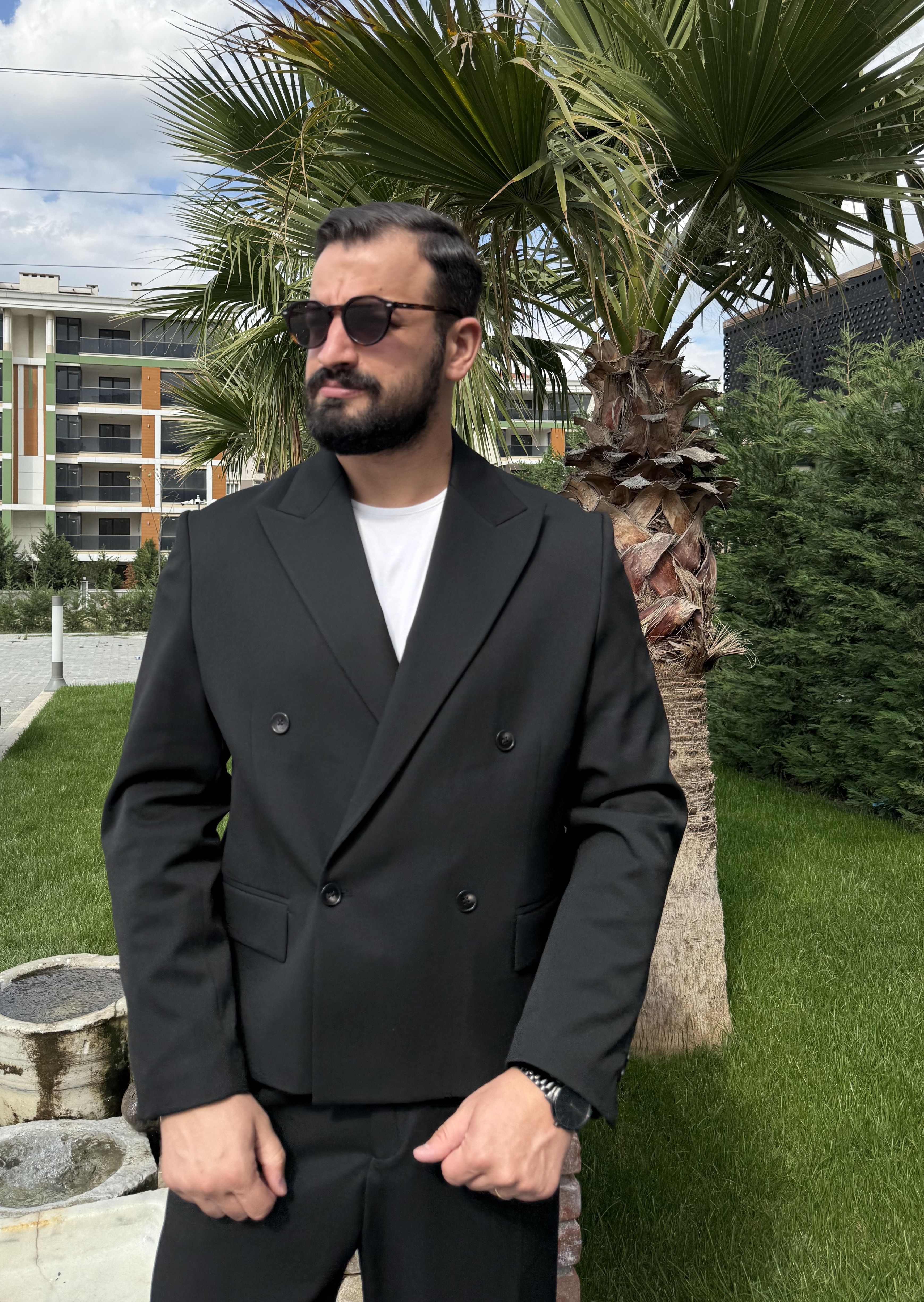 KRUVAZE OVERSİZE SİYAH TAKIM
