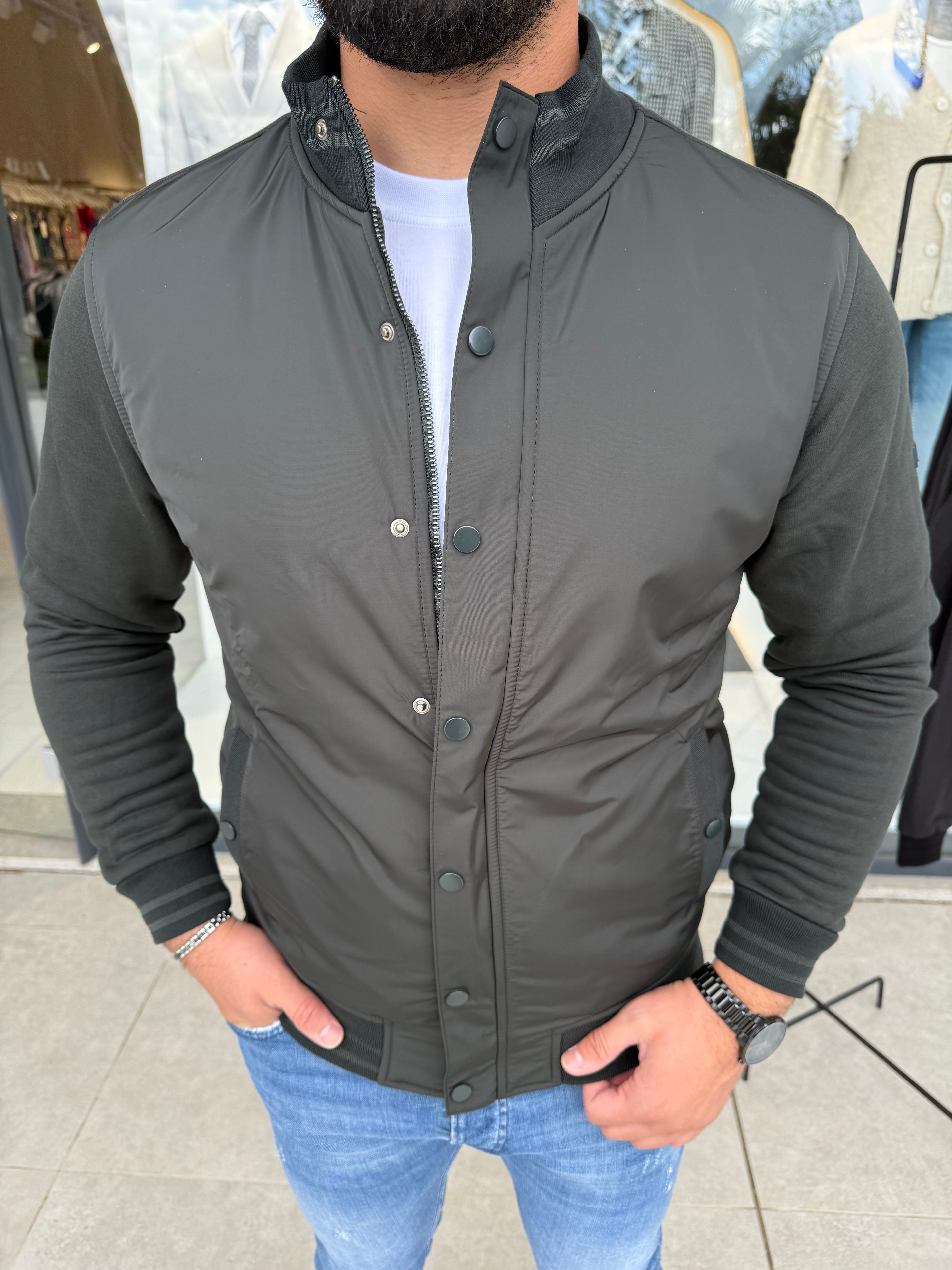 HAKİ RENK BOMBER MONT