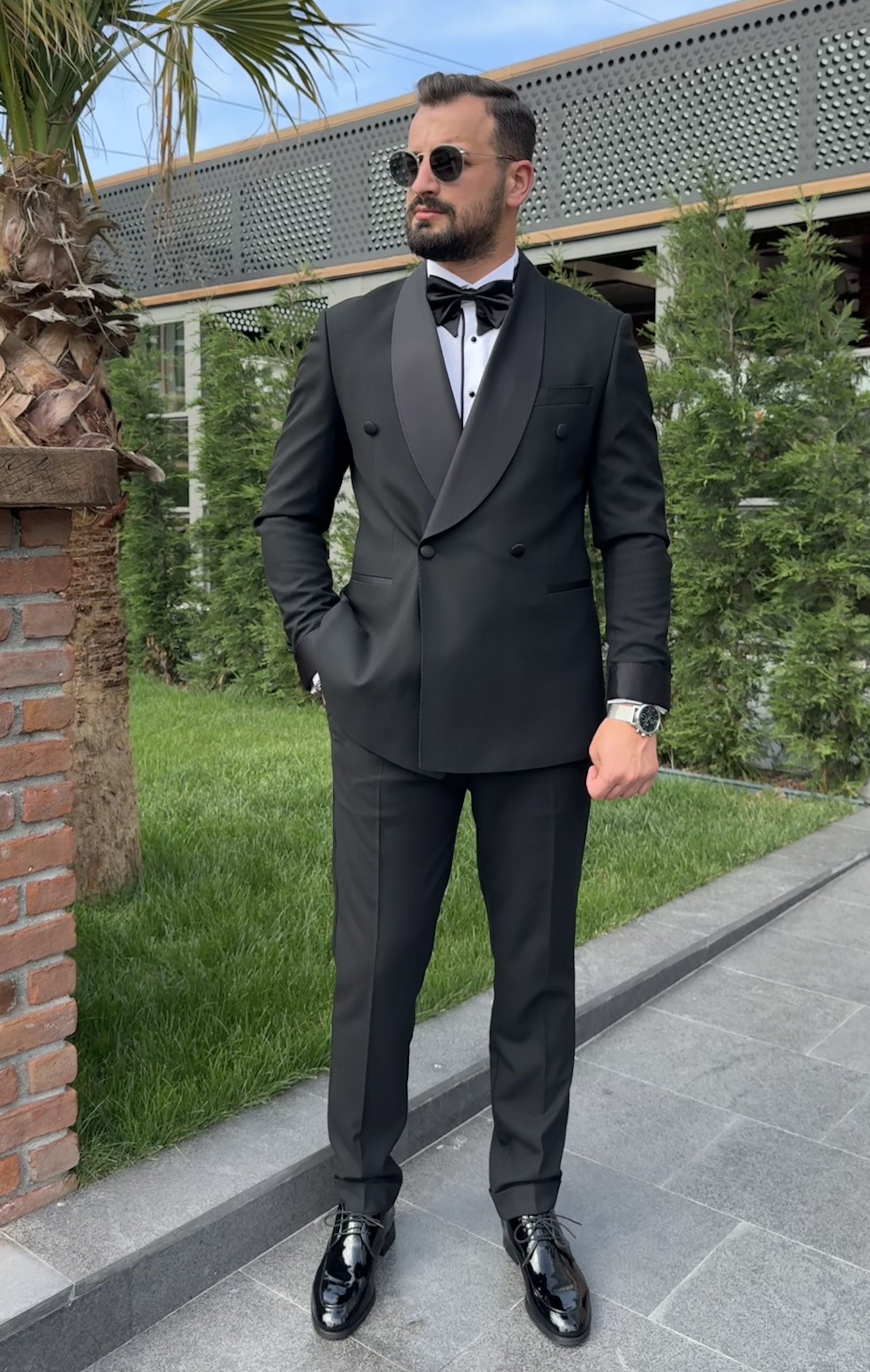 SİYAH ŞAL YAKA SMOKİN