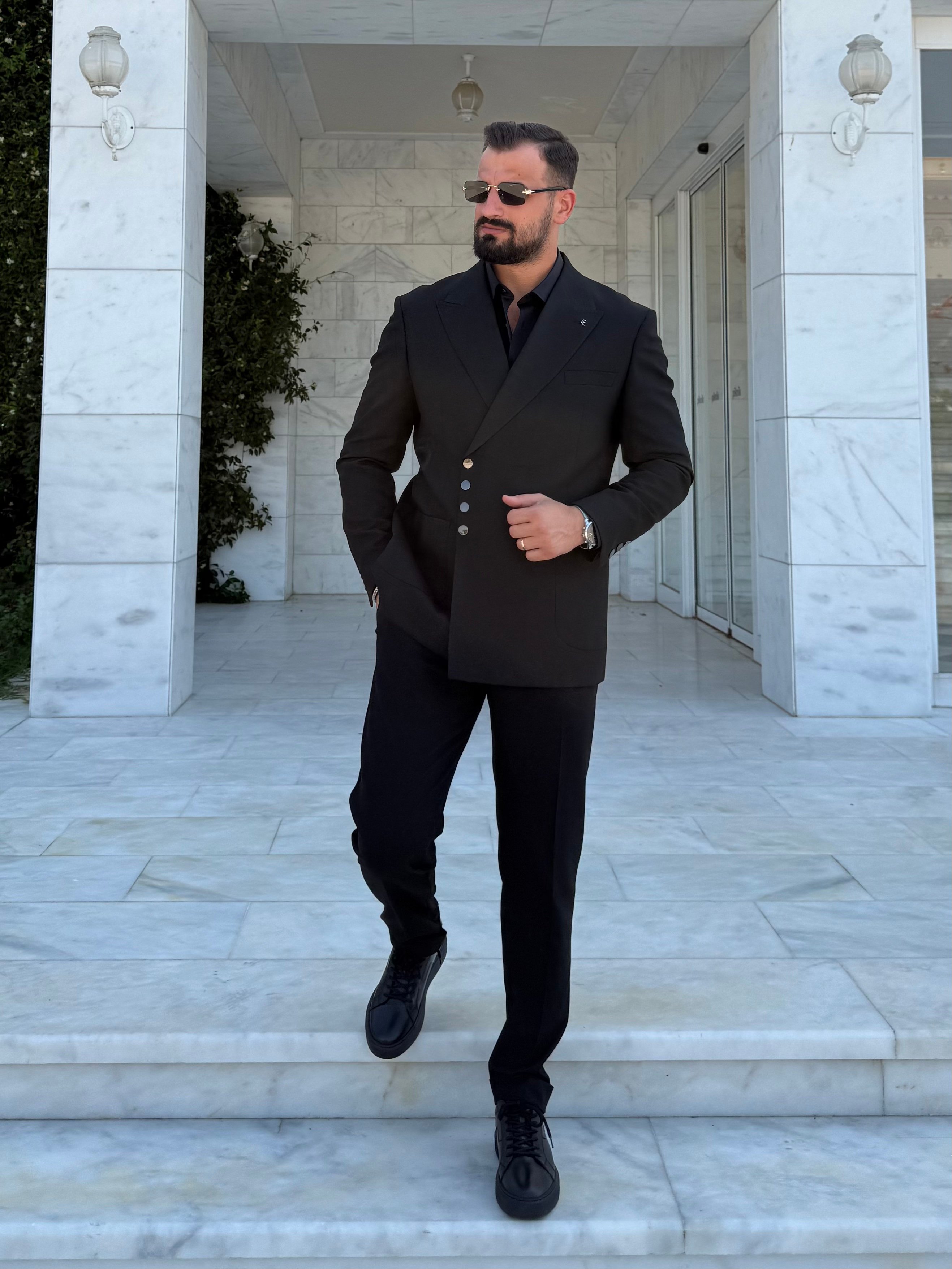 ÇIT ÇIT DETAYLI KRUVAZE TAKIM 