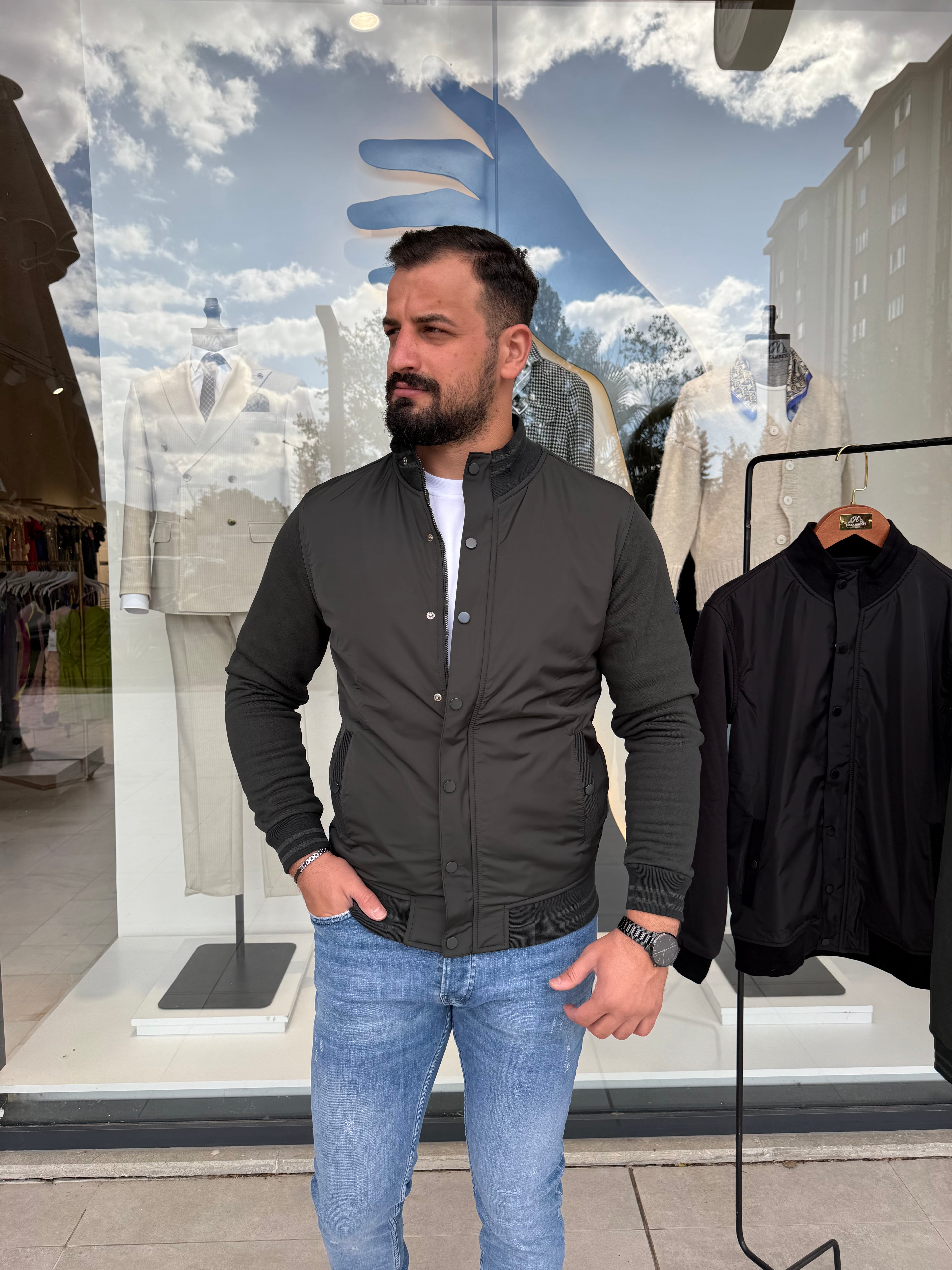 HAKİ RENK BOMBER MONT