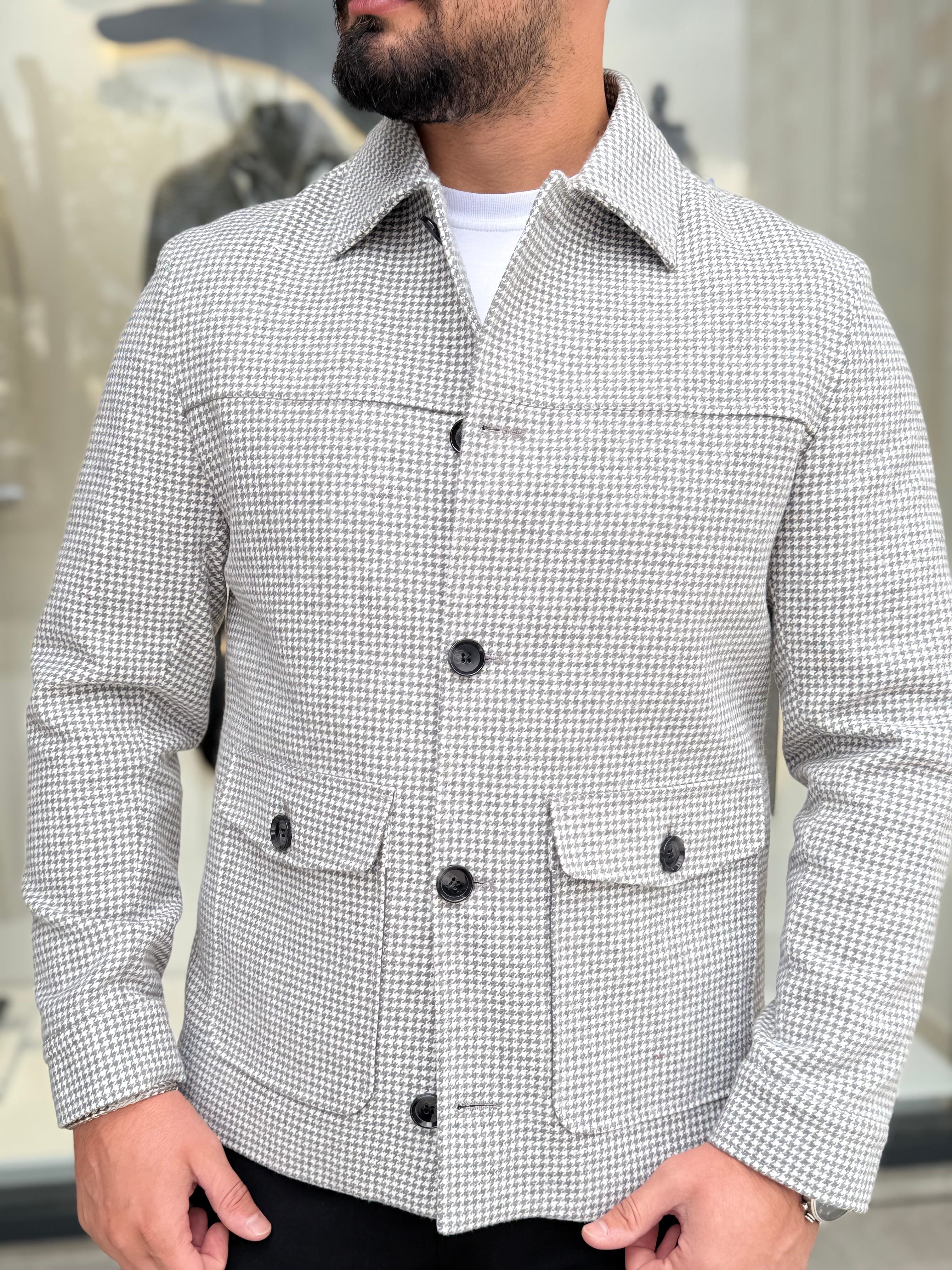 GRİ KAZ AYAPI MODEL KAŞE KABAN