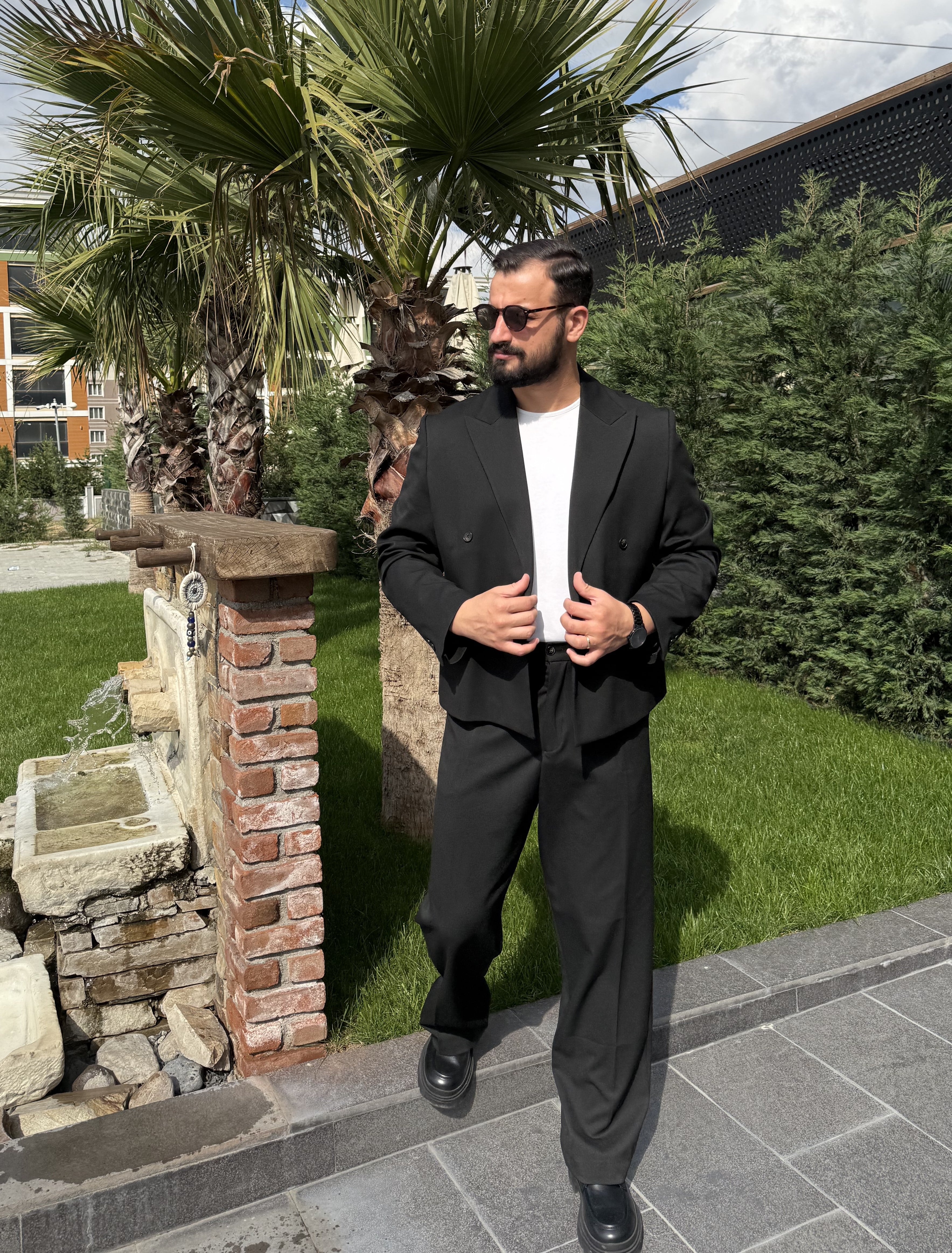 KRUVAZE OVERSİZE SİYAH TAKIM