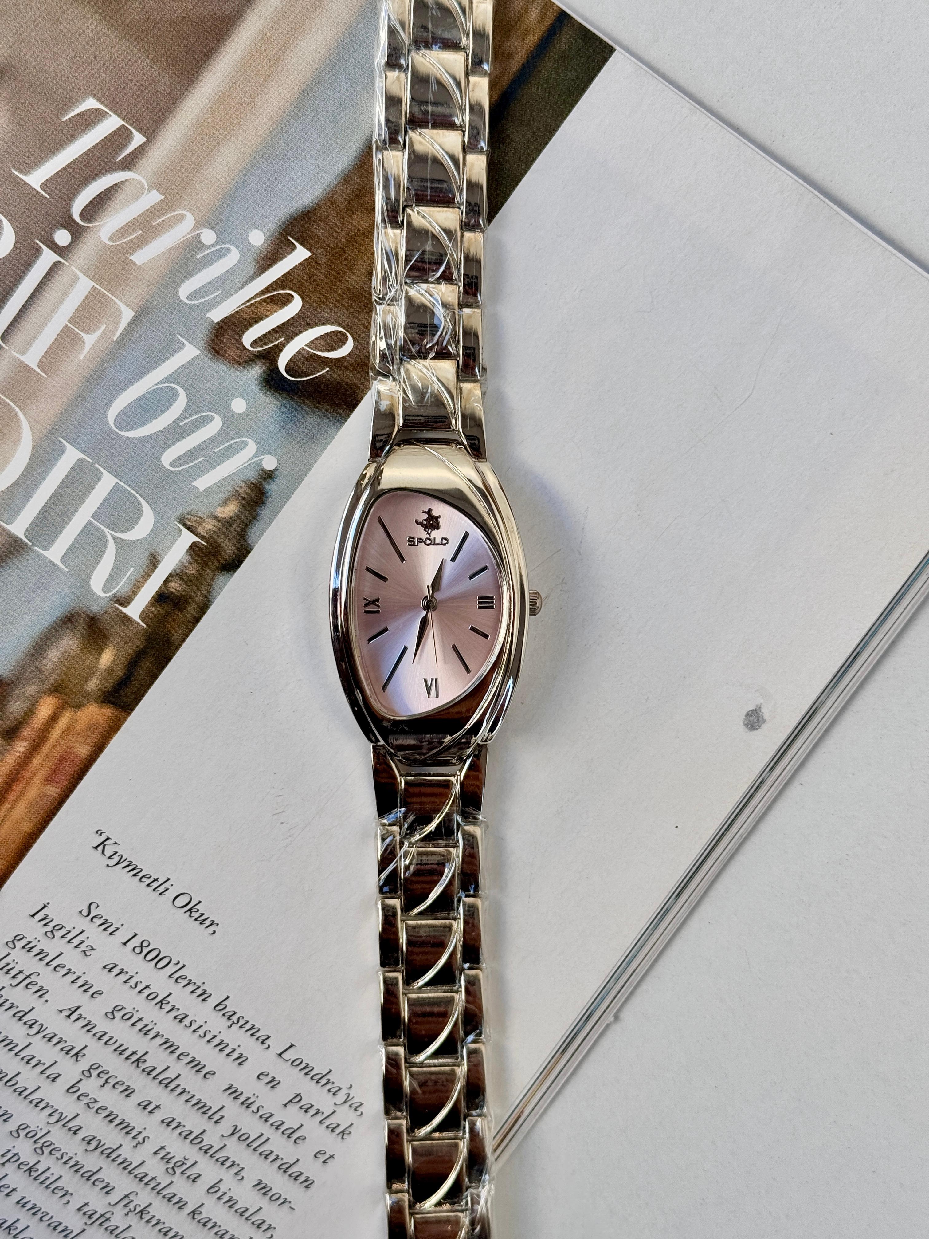 Silver-pembe marka model saat