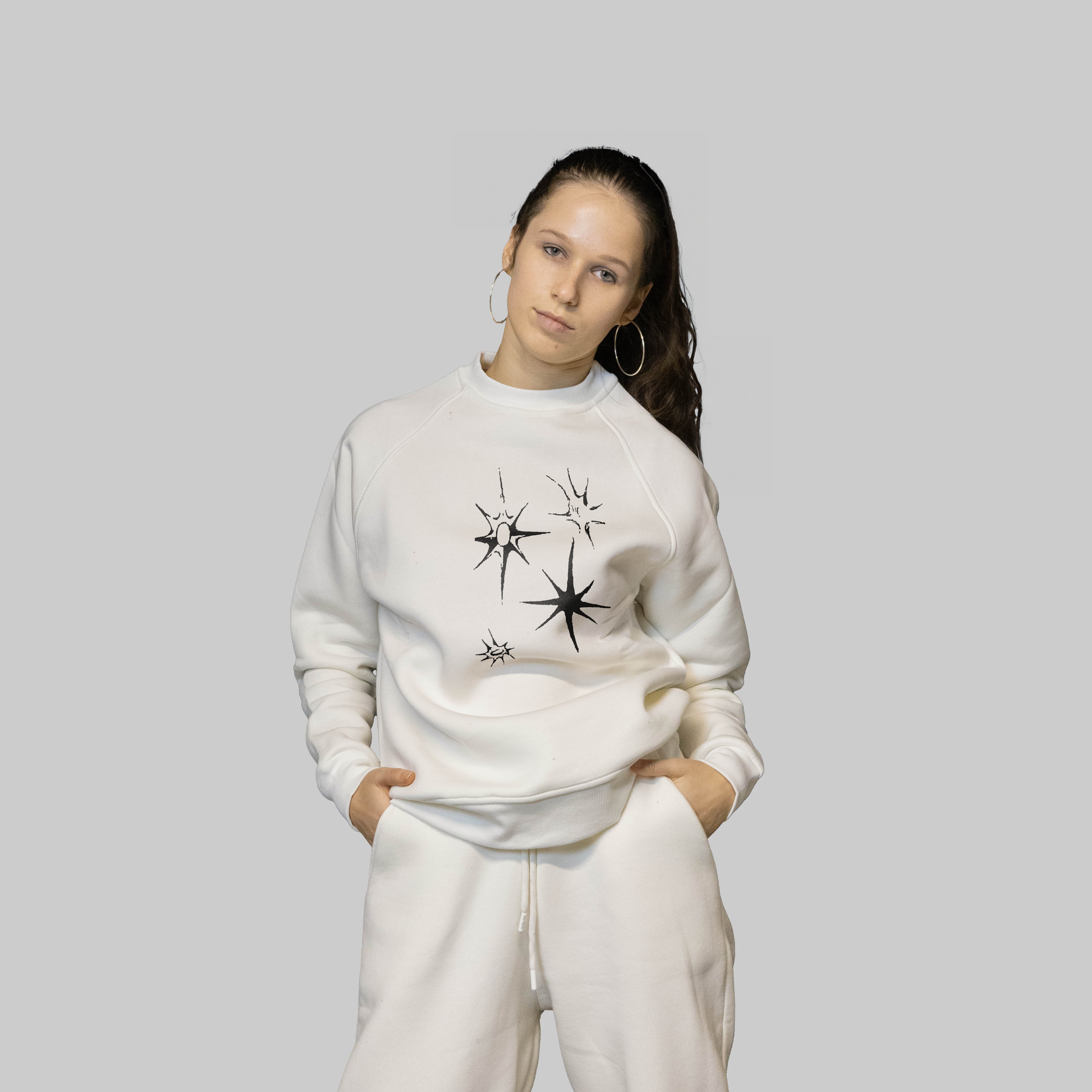 Sparkles Sweatshirt - Ekru