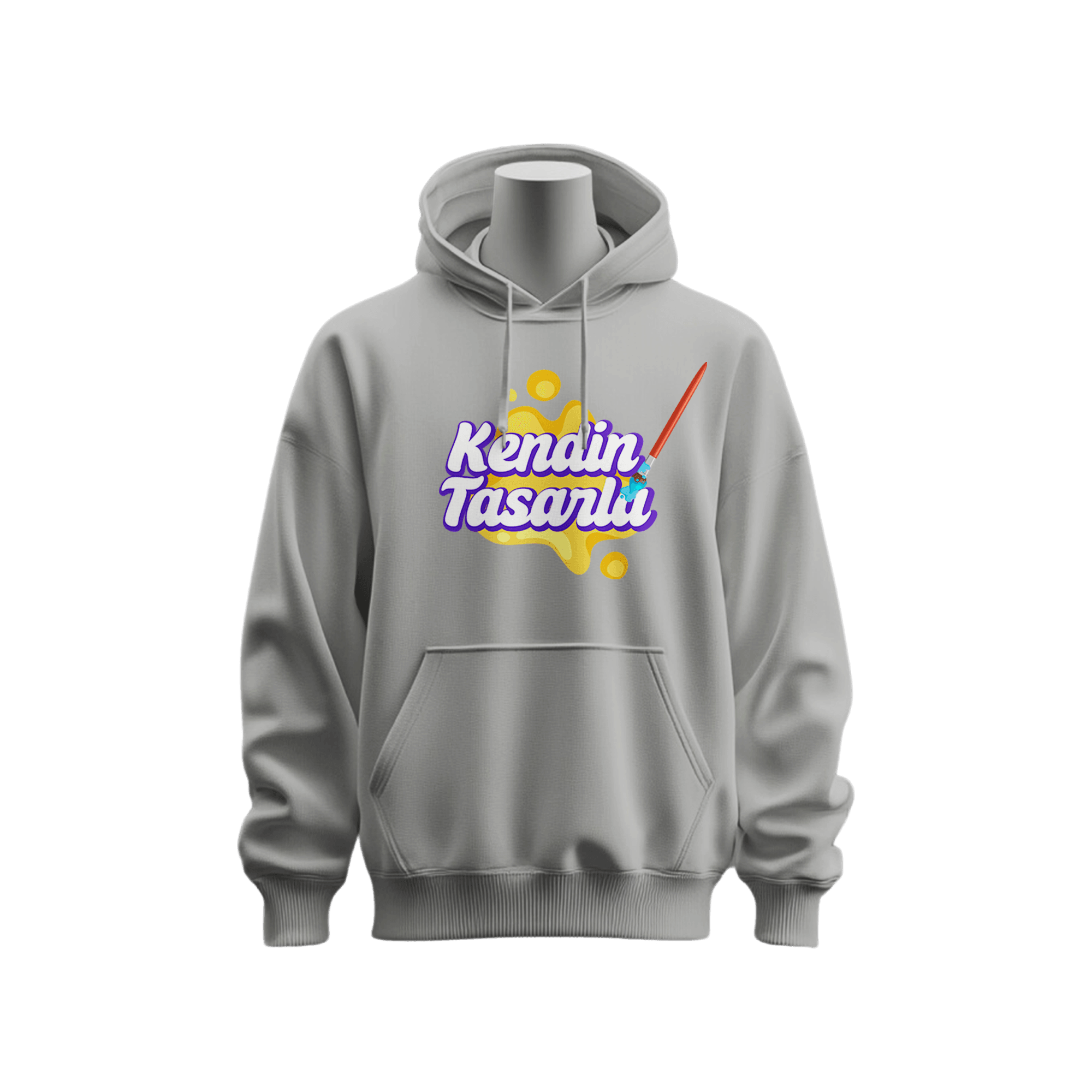 Gri Basic Regular Hoodie Tarzını Yarat 🎨🖌️