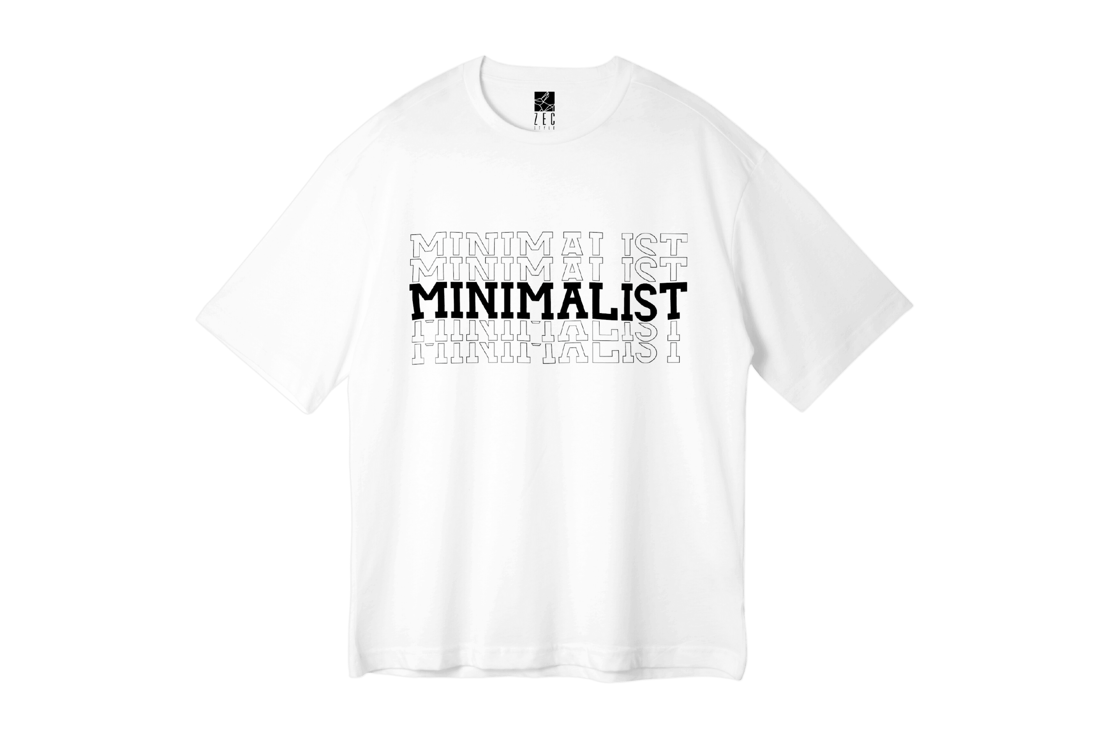 White Oversized Unisex T-shirt 12B