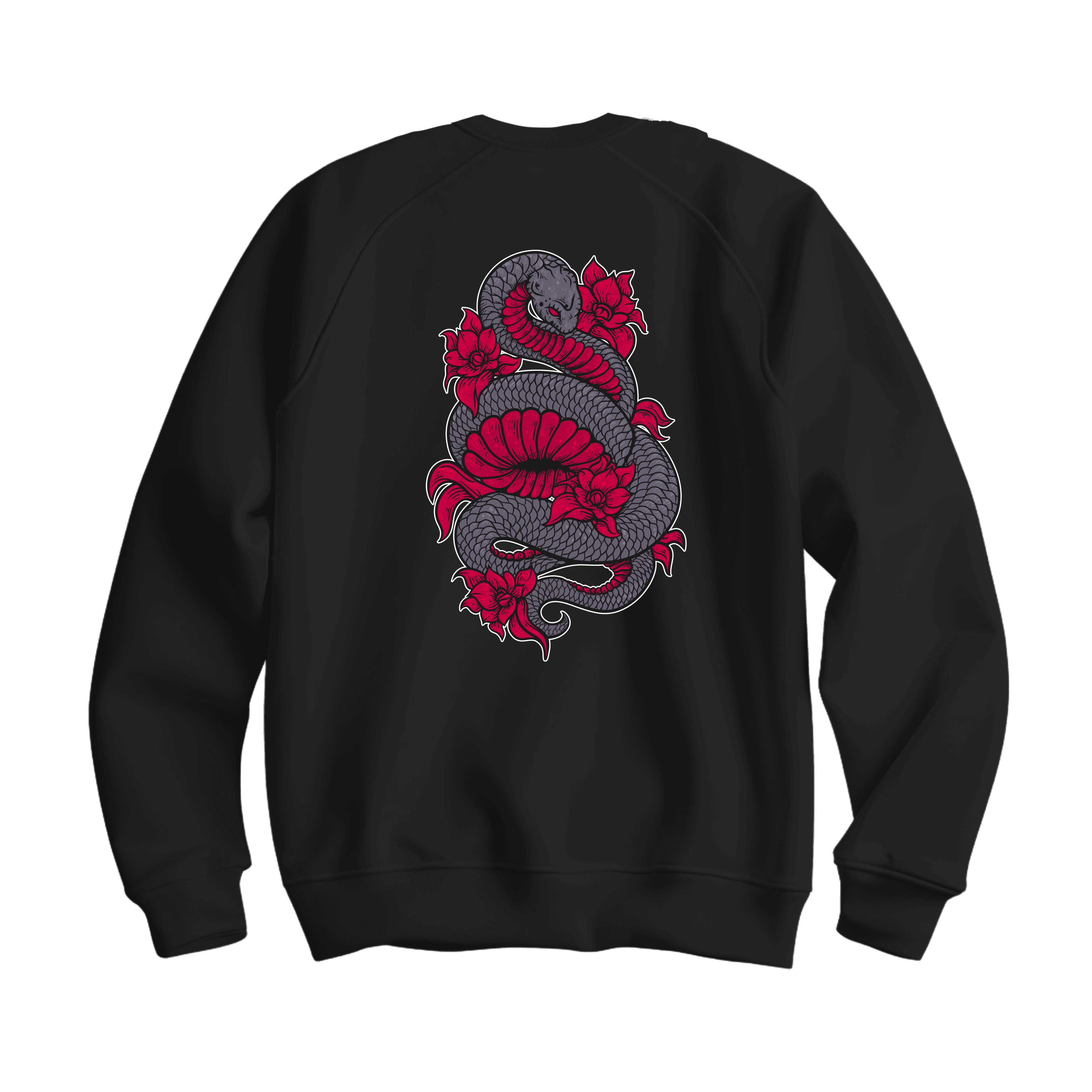 Pink Snake Sweatshirt - Kadın