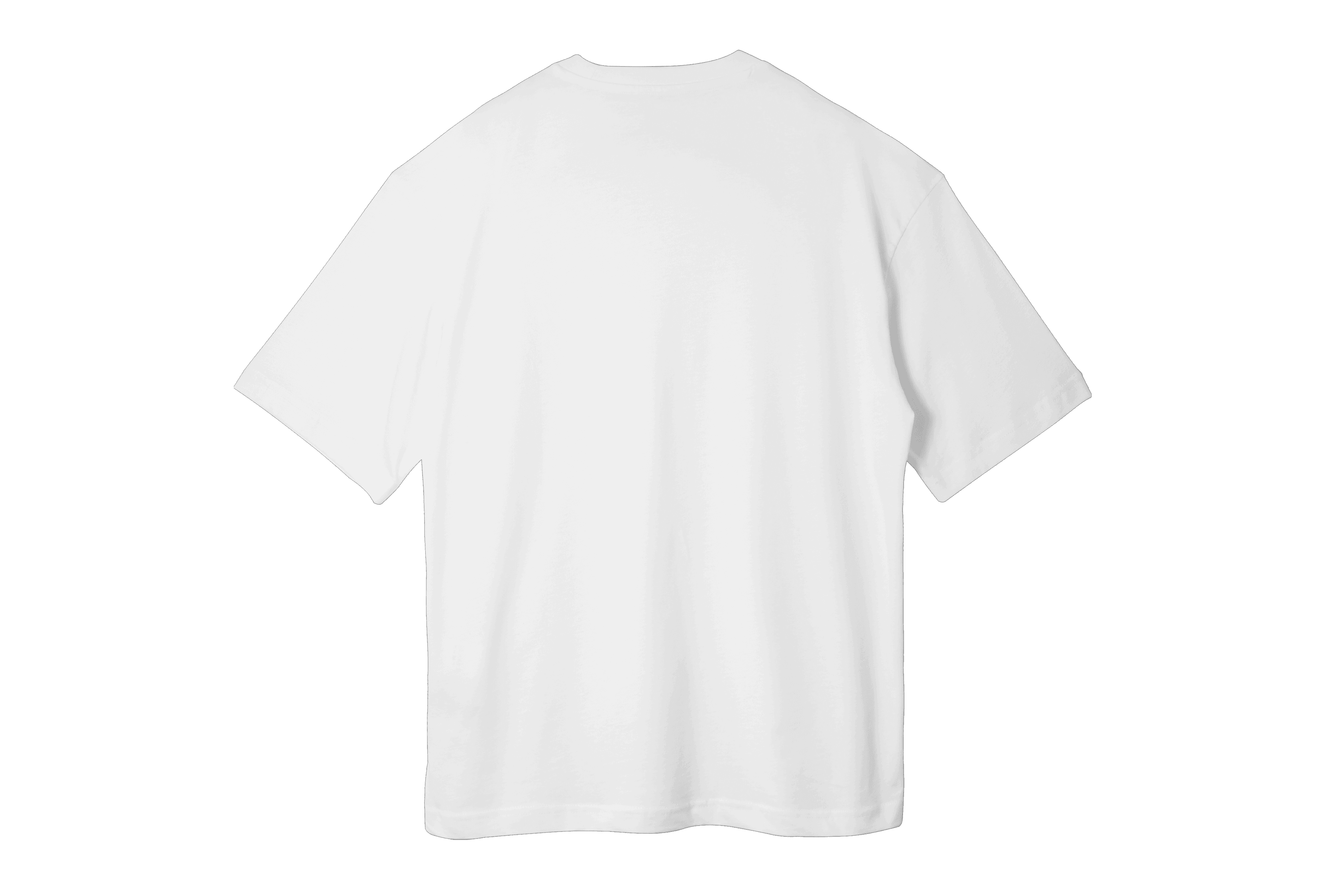 Beyaz Oversize Unisex T-shirt - Satürn 