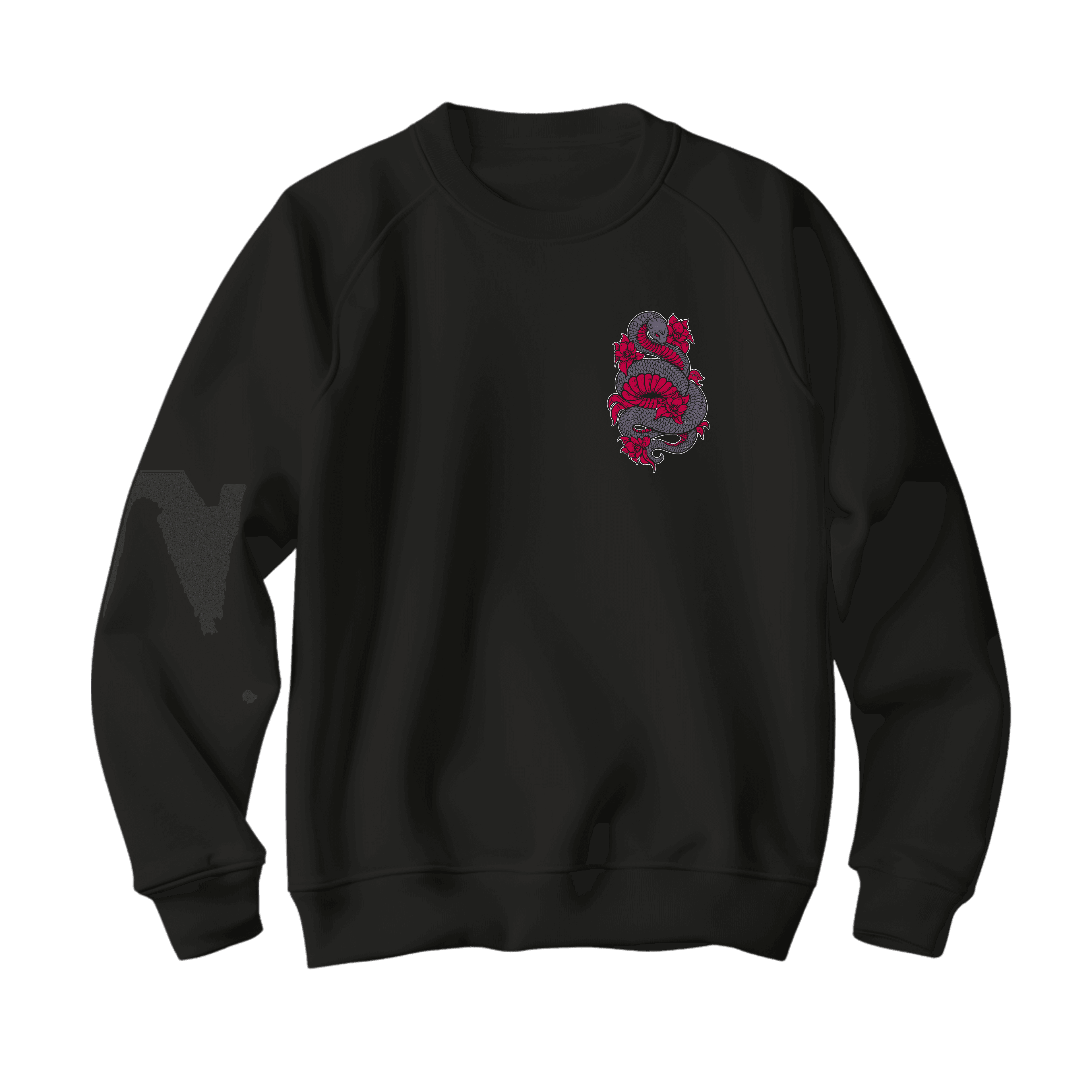 Pink Snake Sweatshirt - Kadın