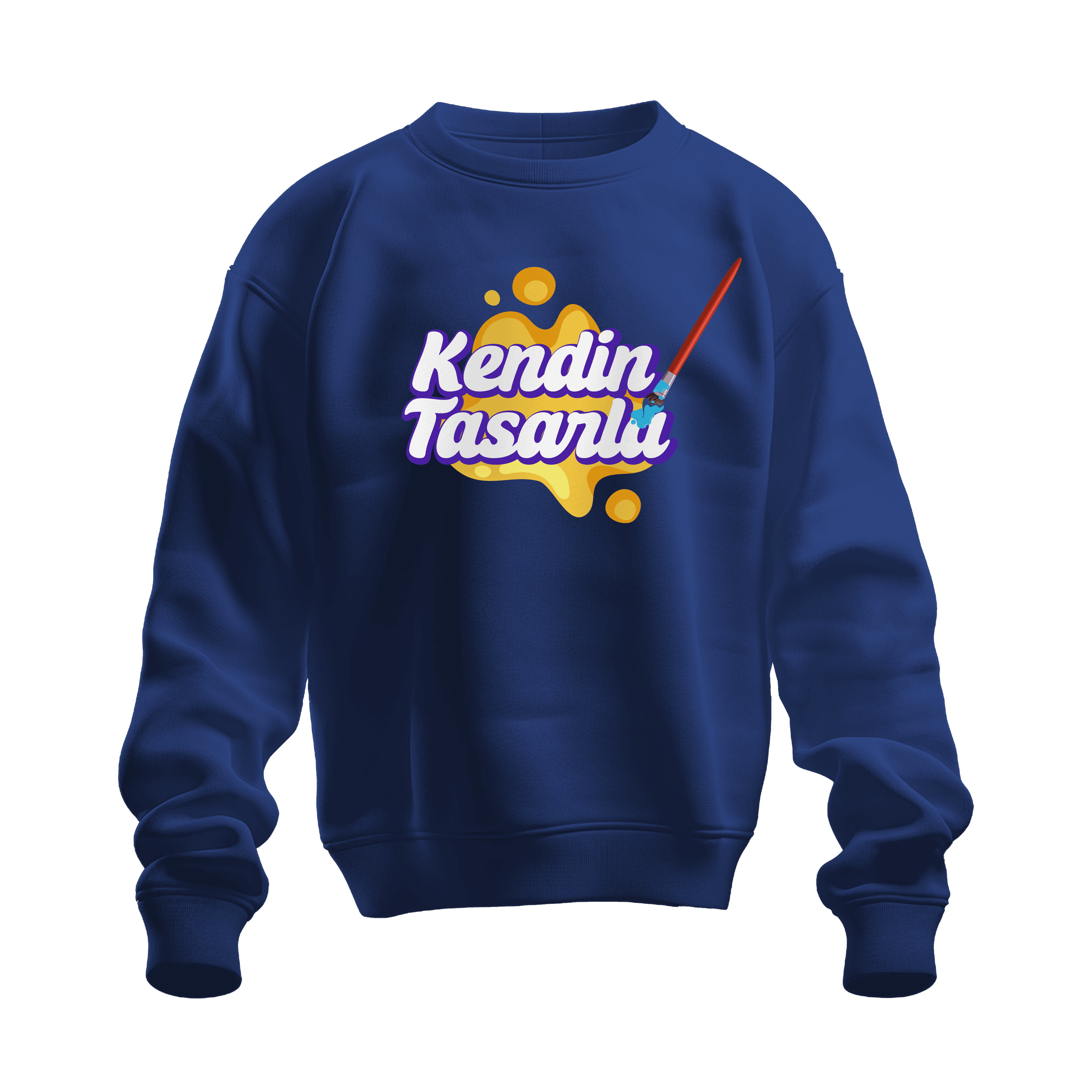 Erkek Basic Sweatshirt Lacivert Tarzını Yarat 🎨🖌️